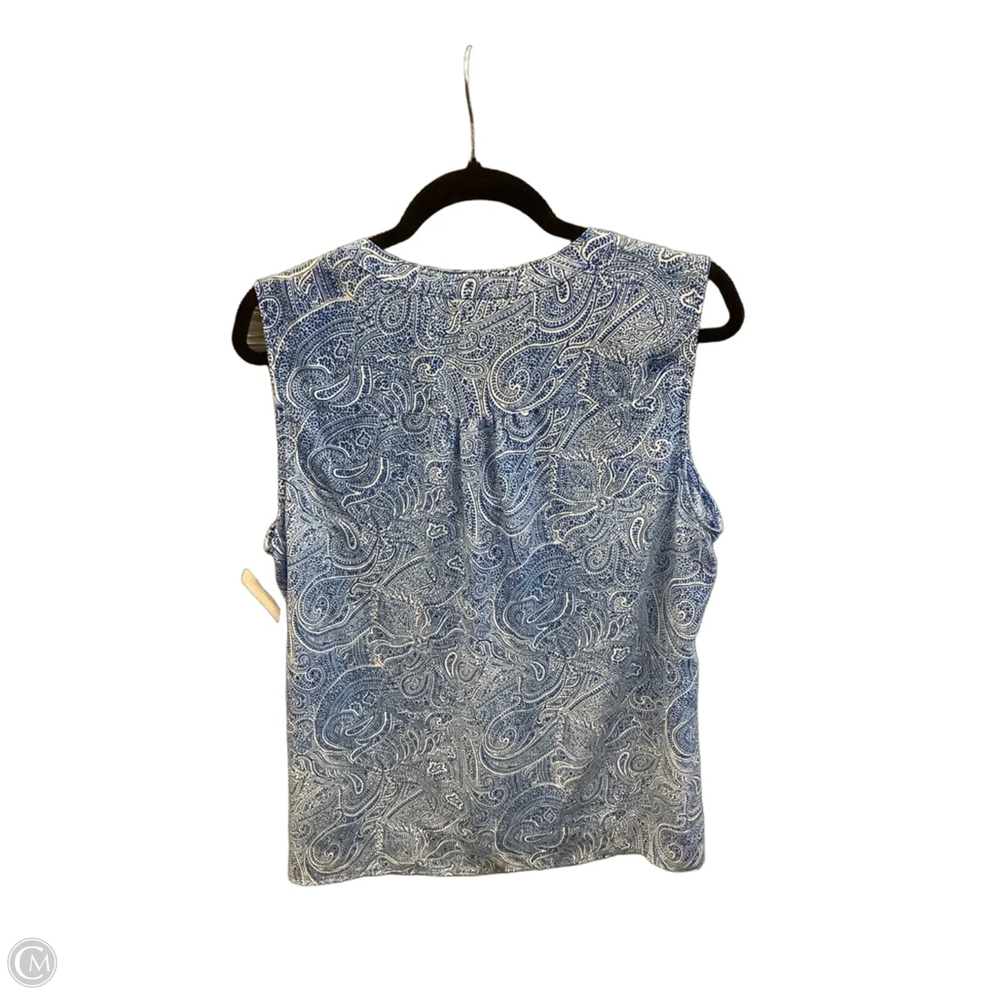 Tunic Sleeveless By Chaus In Blue, Size: L