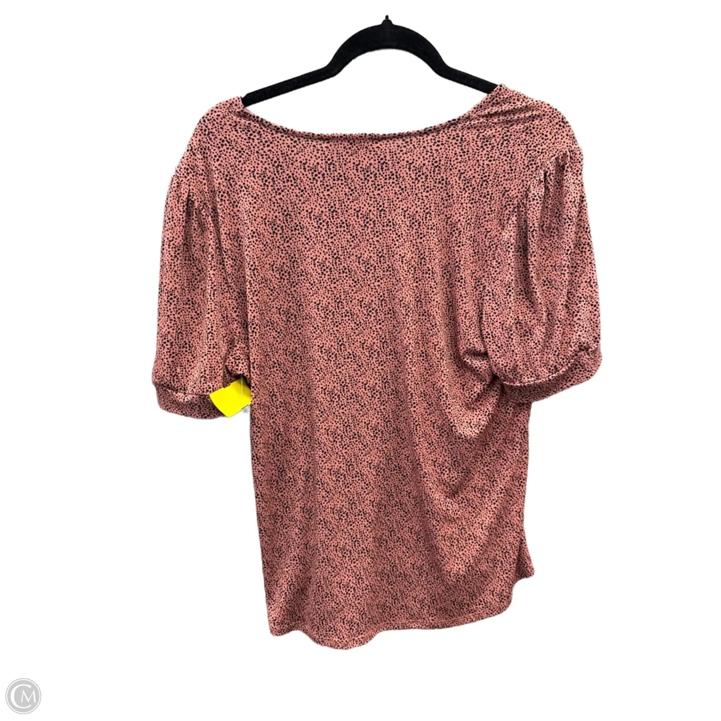 Top Short Sleeve By Adrianna Papell In Pink, Size: L