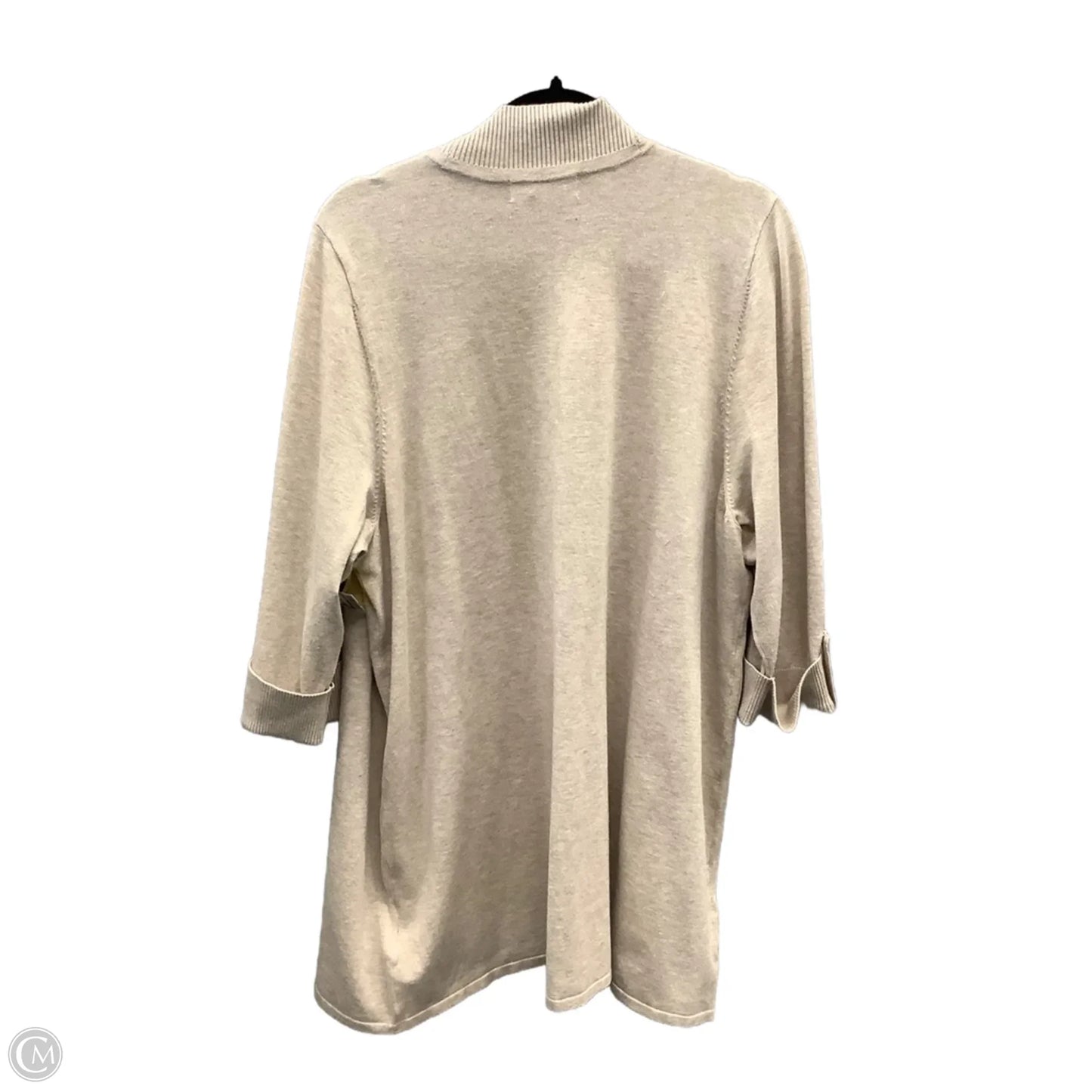 Cardigan By Laura Ashley In Tan, Size: 2x