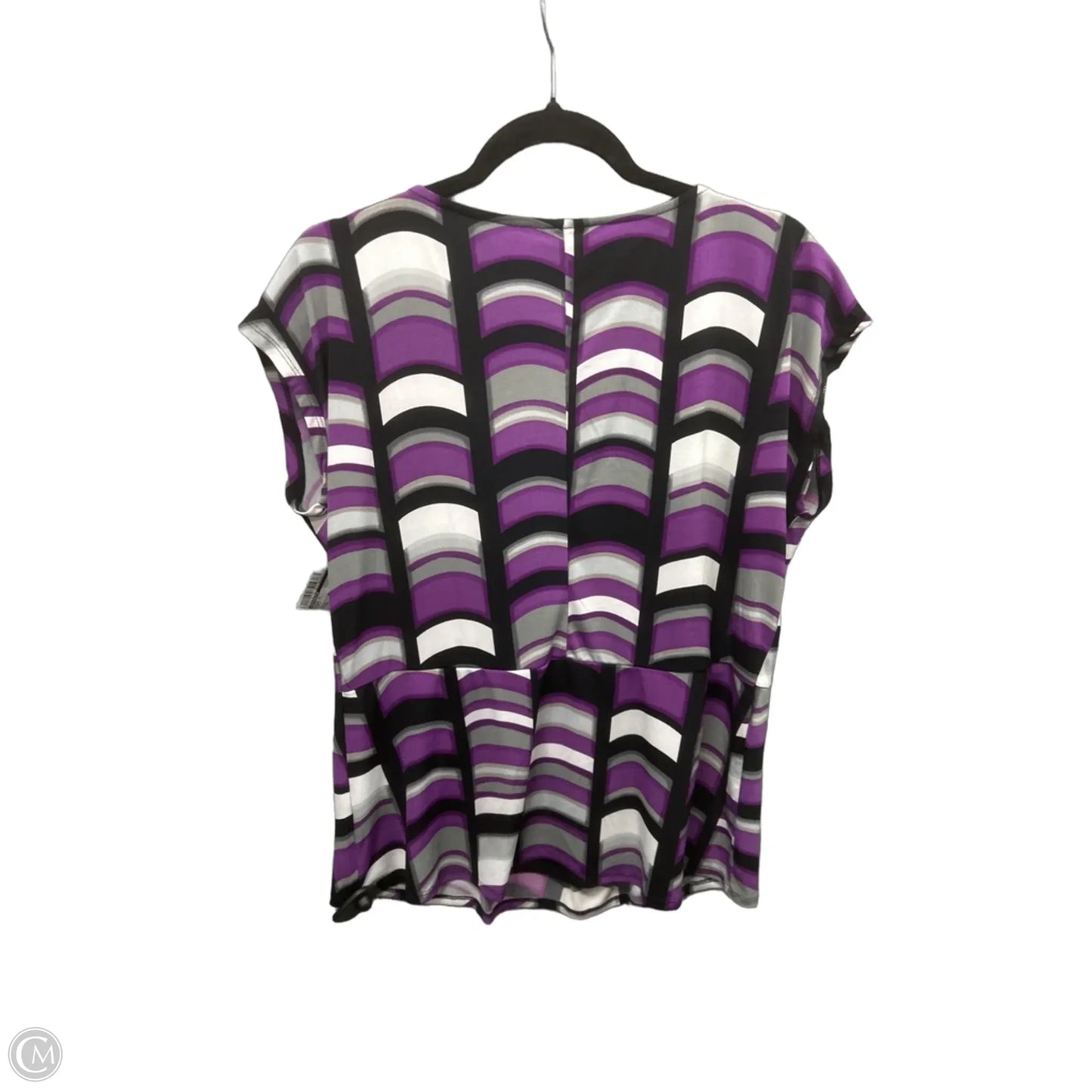 Blouse Short Sleeve By Worthington In Purple, Size: Xl
