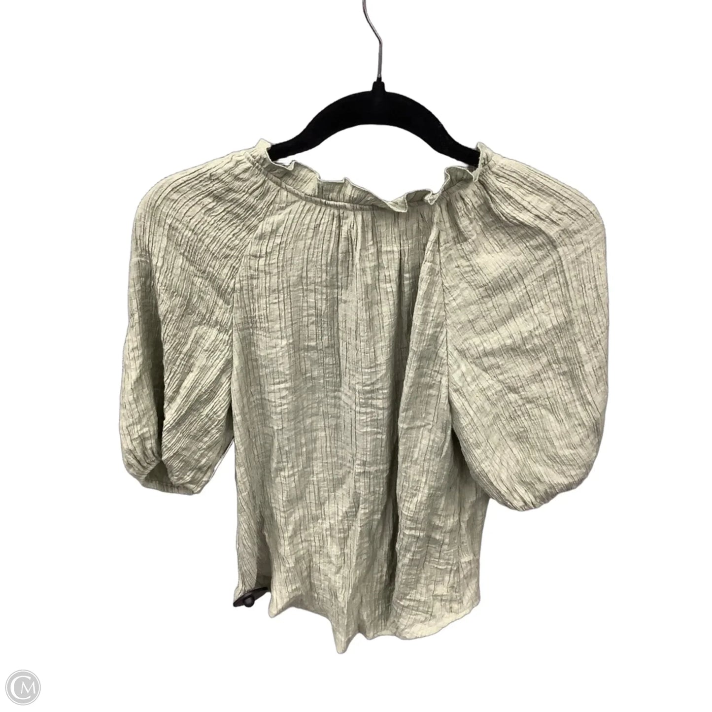 Top Short Sleeve By Blu Pepper In Green, Size: M