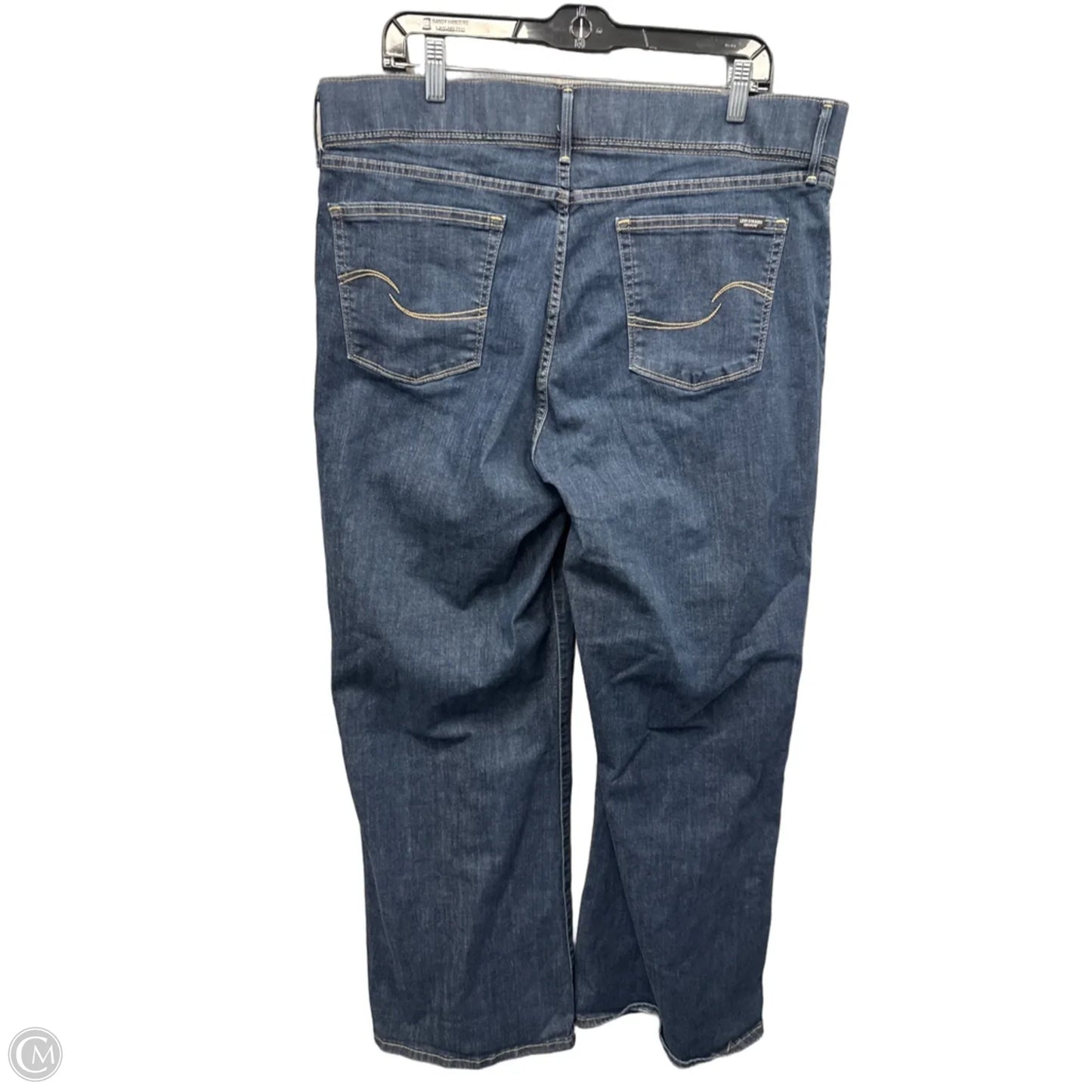 Jeans Wide Leg By Levis Signature In Blue Denim, Size: 18