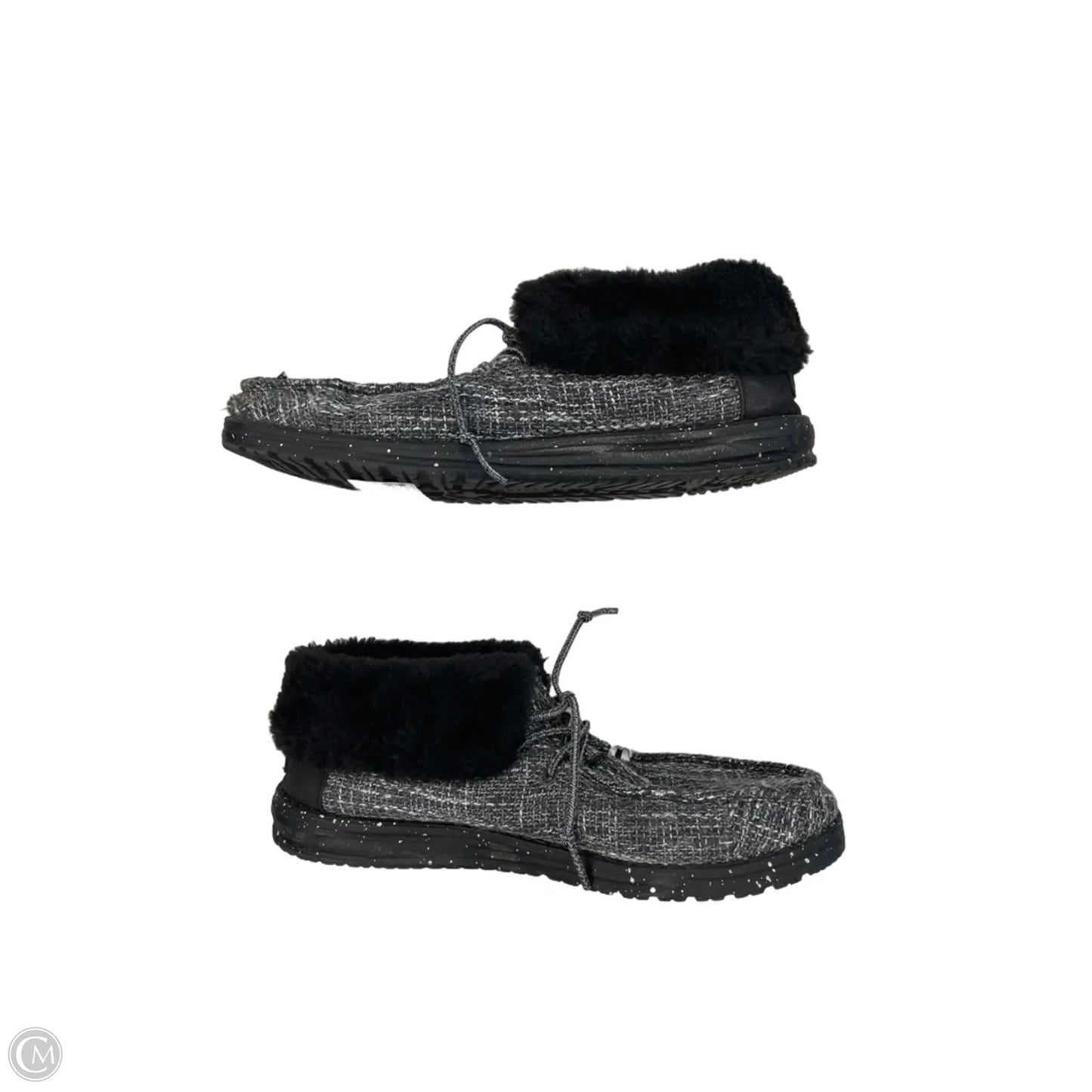 Shoes Flats By Hey Dude In Black, Size: 10