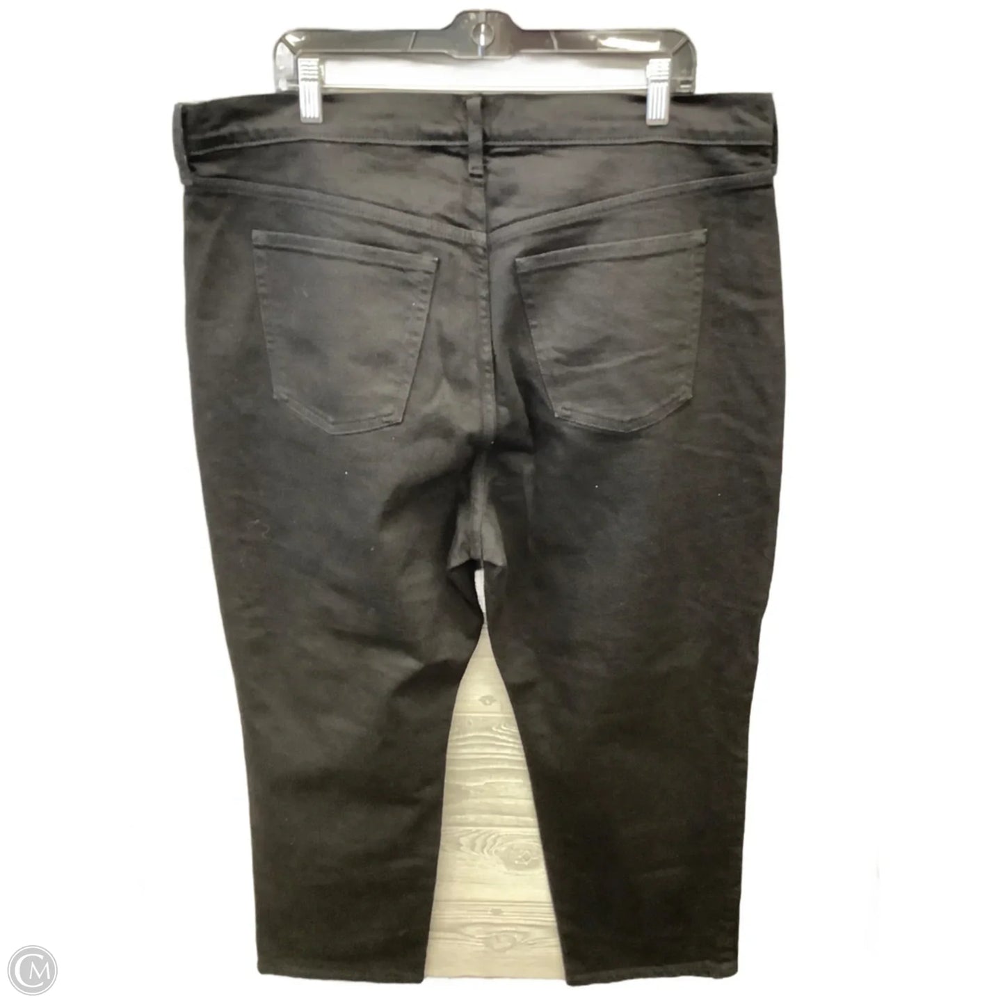 Jeans Straight By Old Navy In Black Denim, Size: 18