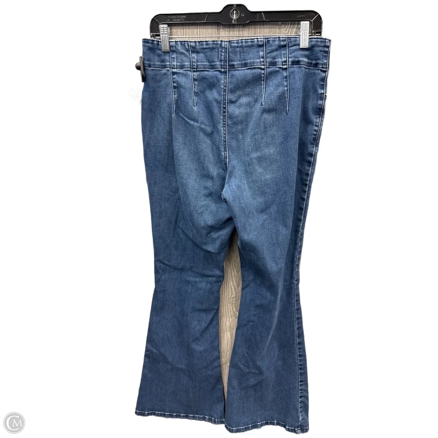 Jeans Flared By Maurices In Blue Denim, Size: 14