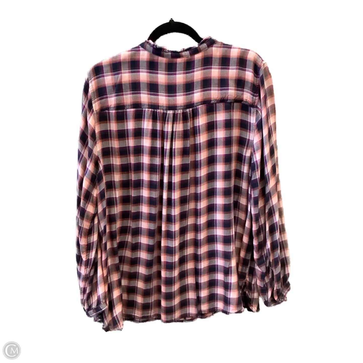 Top Long Sleeve By Terra & Sky In Purple, Size: 2x