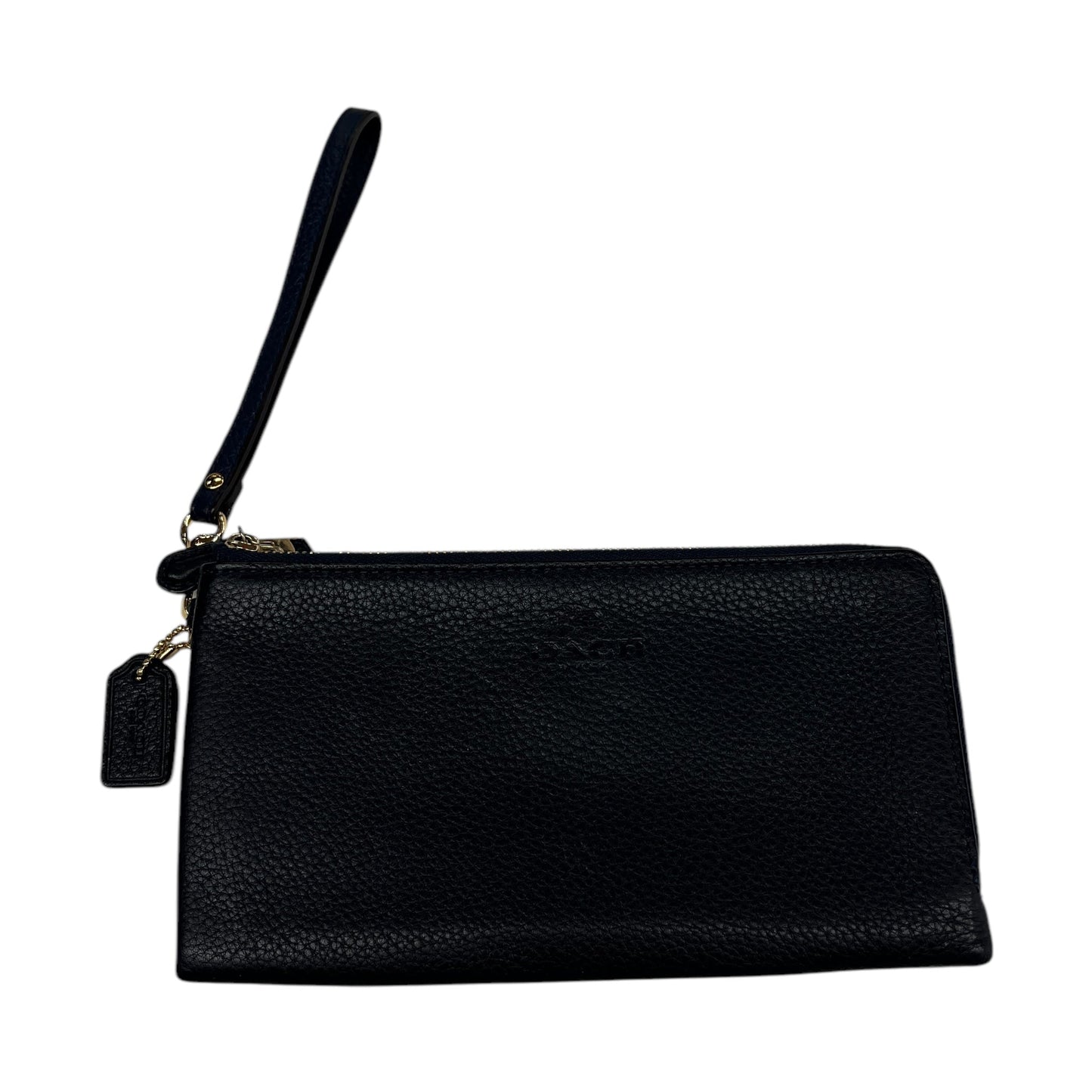 Wristlet Designer By Coach In Navy, Size:Large