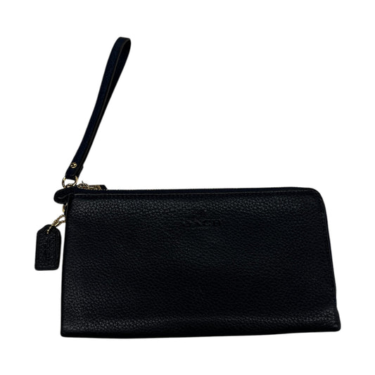 Wristlet Designer By Coach In Navy, Size:Large
