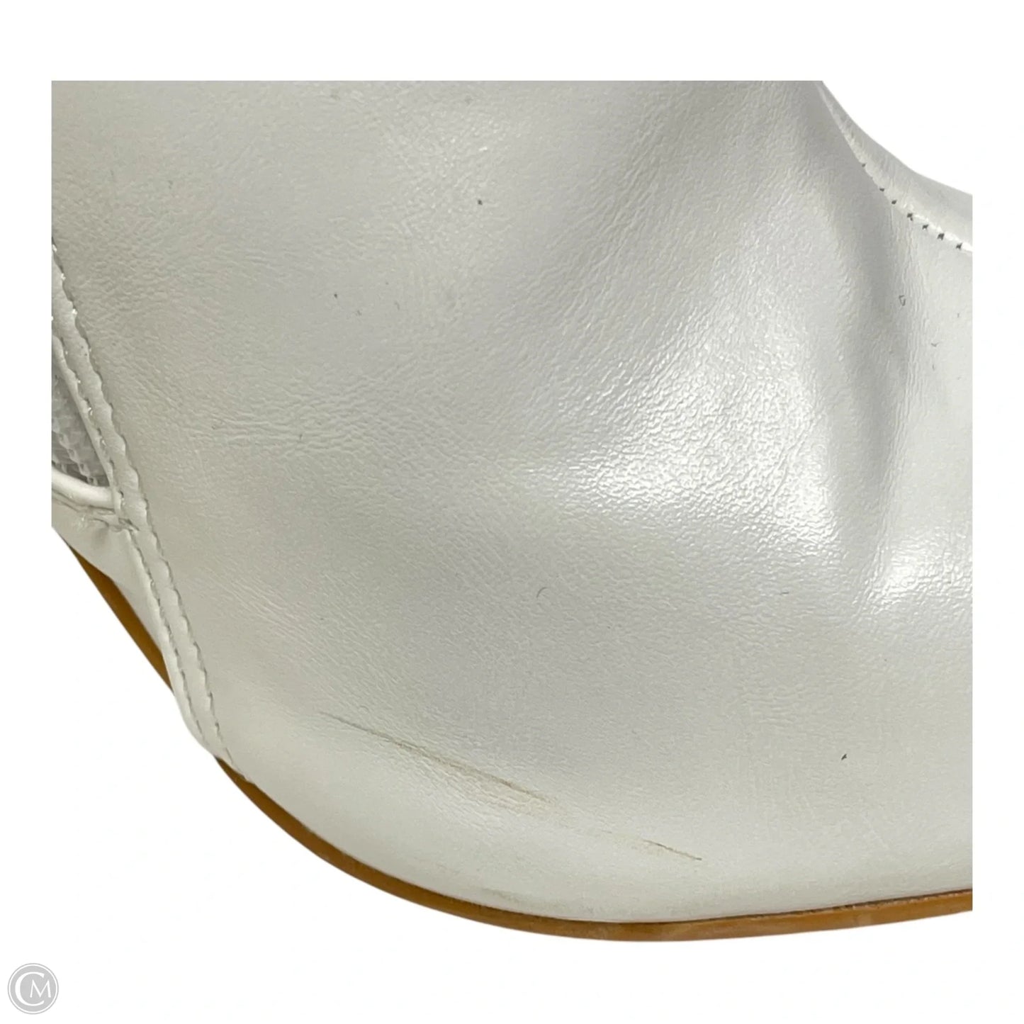 Boots Ankle Heels By Boohoo Boutique In White, Size: 6