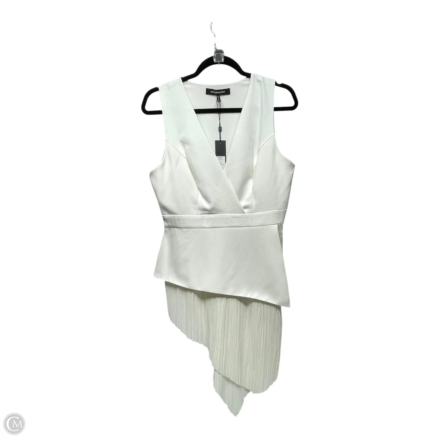 Top Sleeveless By Bcbgmaxazria In White, Size: S