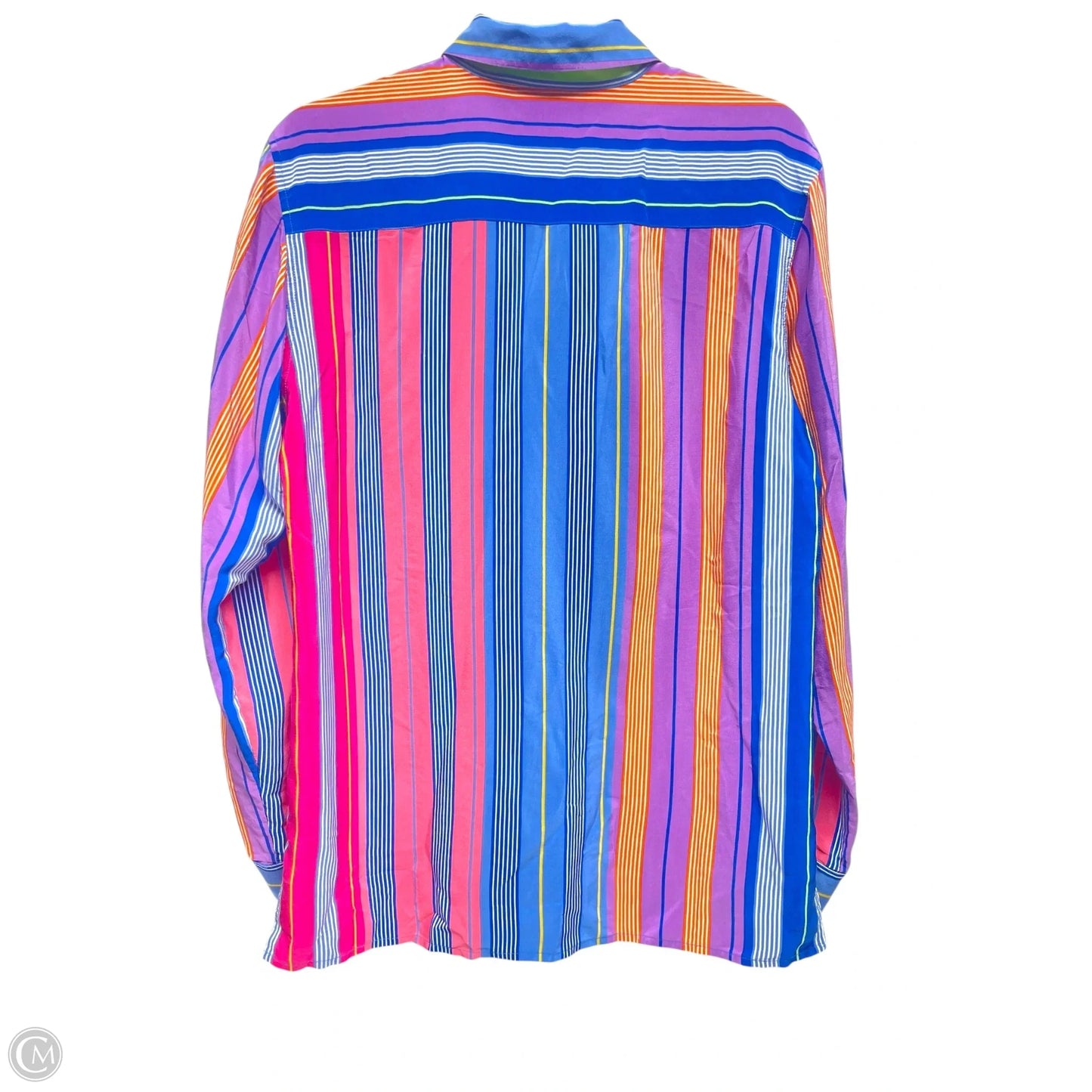 Top Long Sleeve By Lauren By Ralph Lauren In Striped Pattern, Size: 8