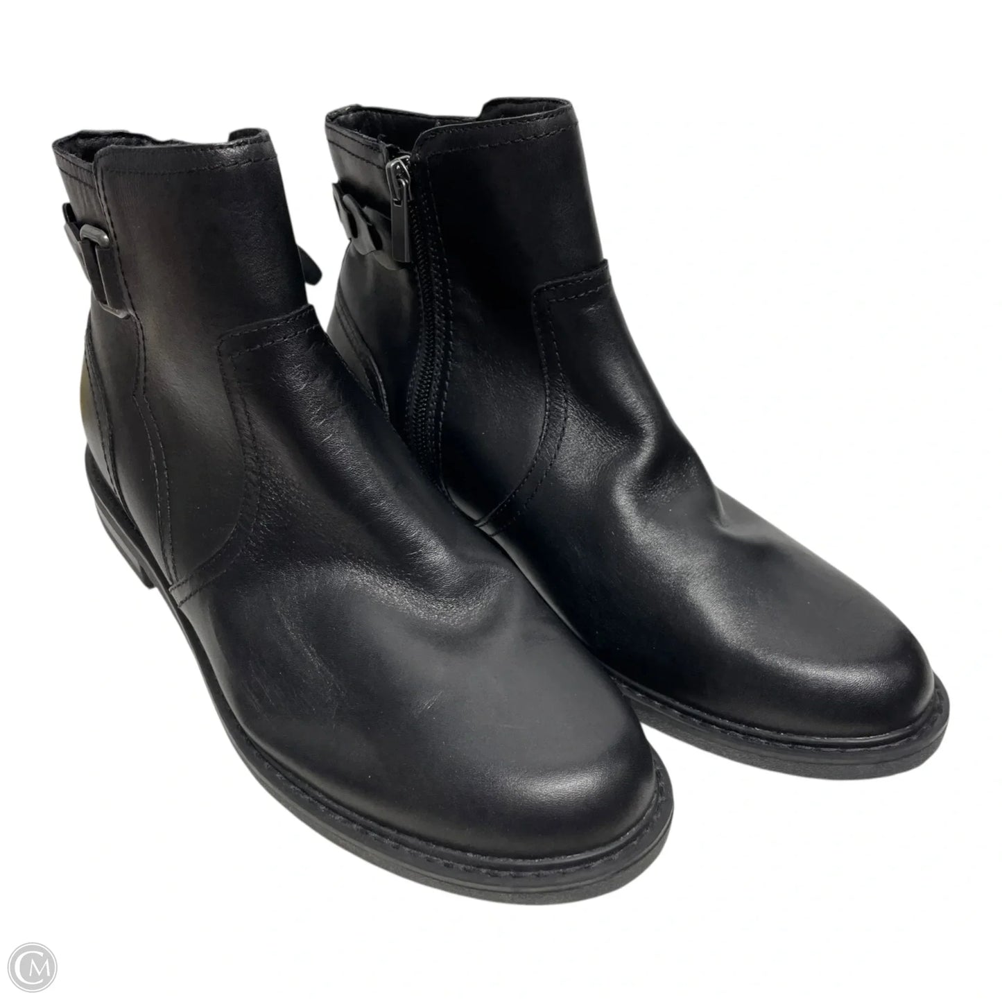 Boots Ankle Flats By Earth In Black, Size: 9.5