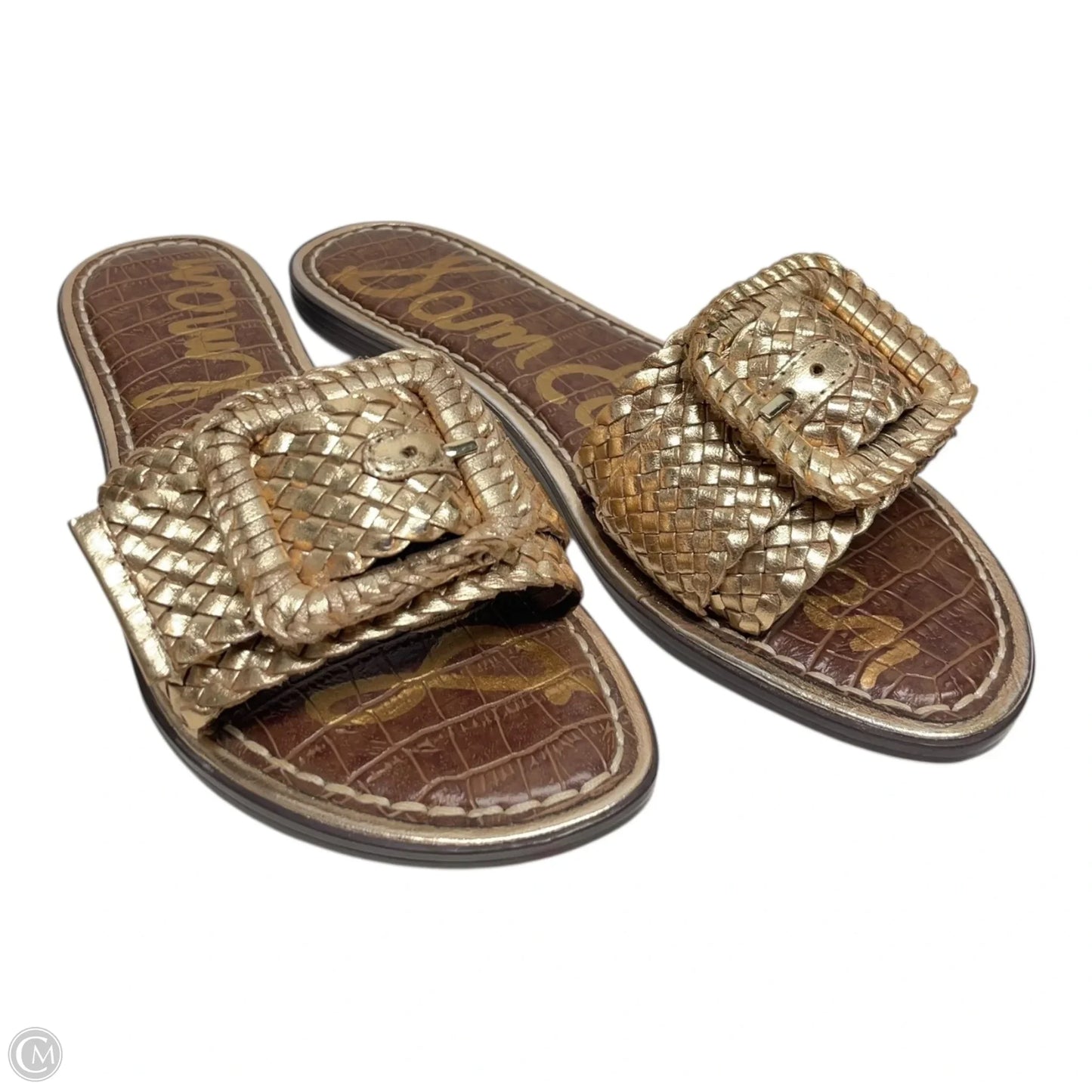 Sandals Flats By Sam Edelman In Gold, Size: 6