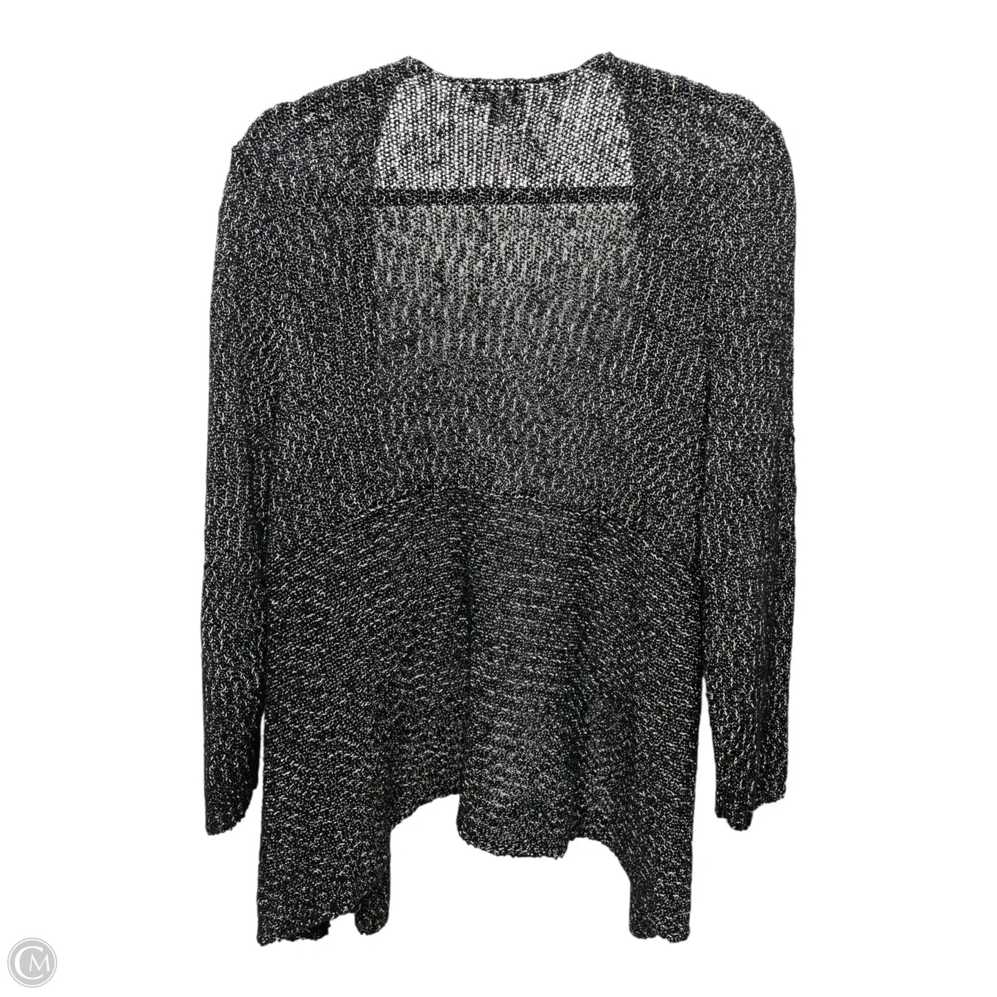 Sweater Cardigan By J. Jill In Black & White, Size: M