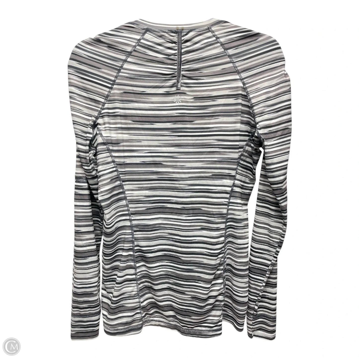 Top Long Sleeve By Athleta In Striped Pattern, Size: M
