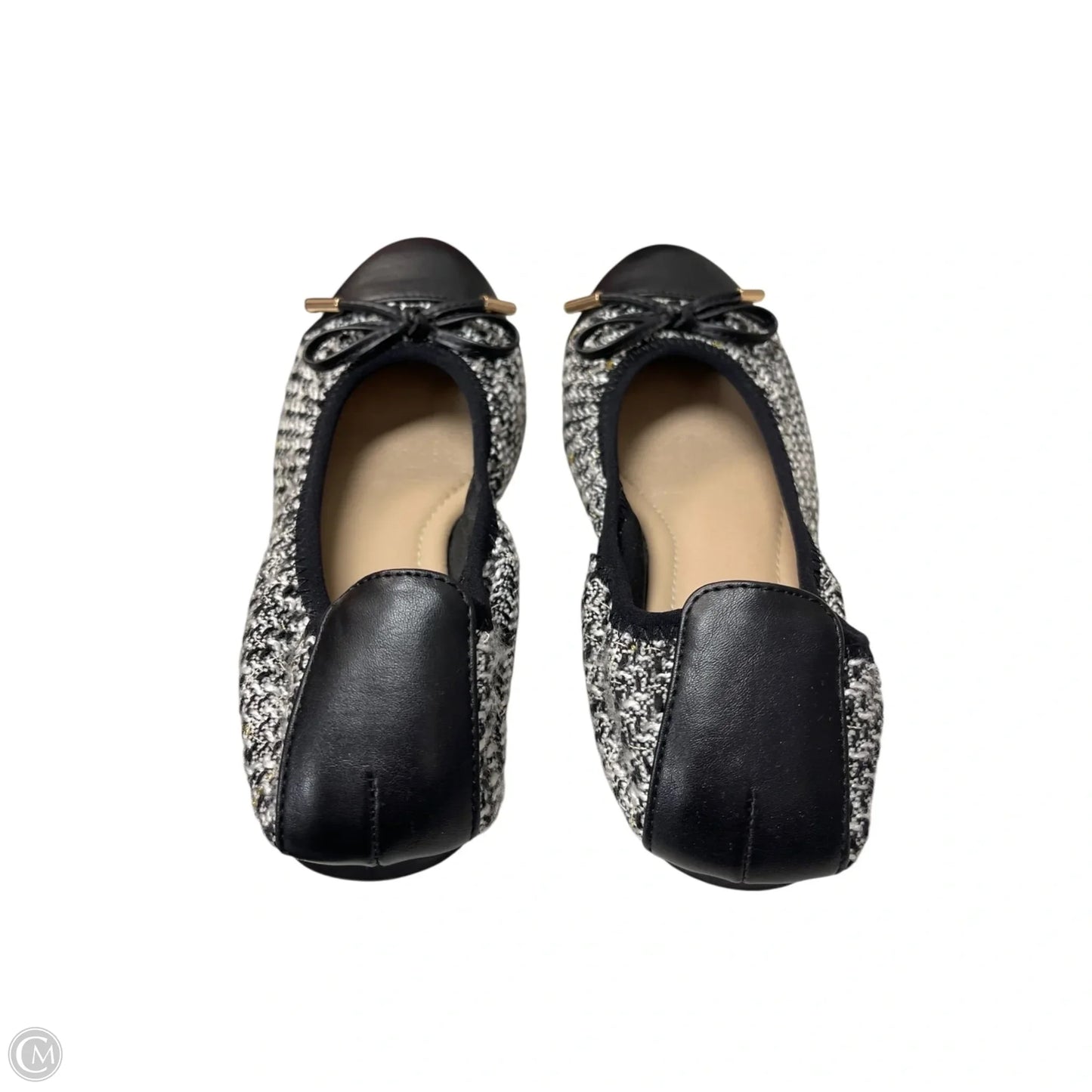 Shoes Flats By Restricted In Black & White, Size: 6