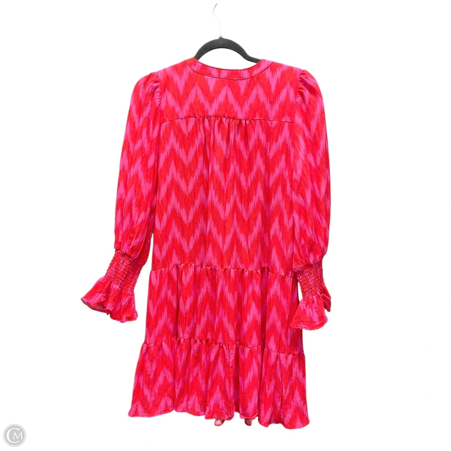 Dress Casual Short By Pomander Place In Pink & Red, Size: M