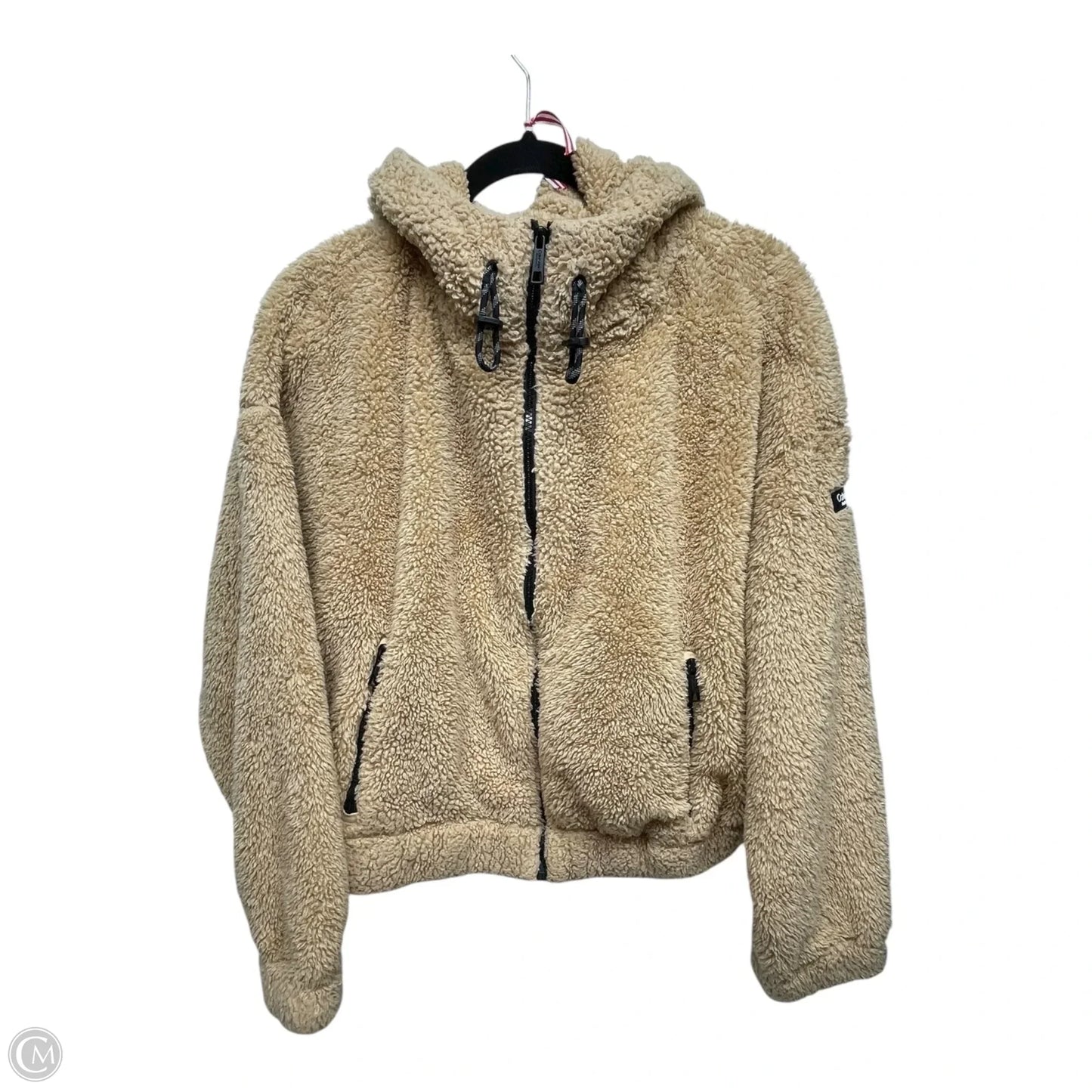 Jacket Faux Fur & Sherpa By Calvin Klein In Tan, Size: Xl