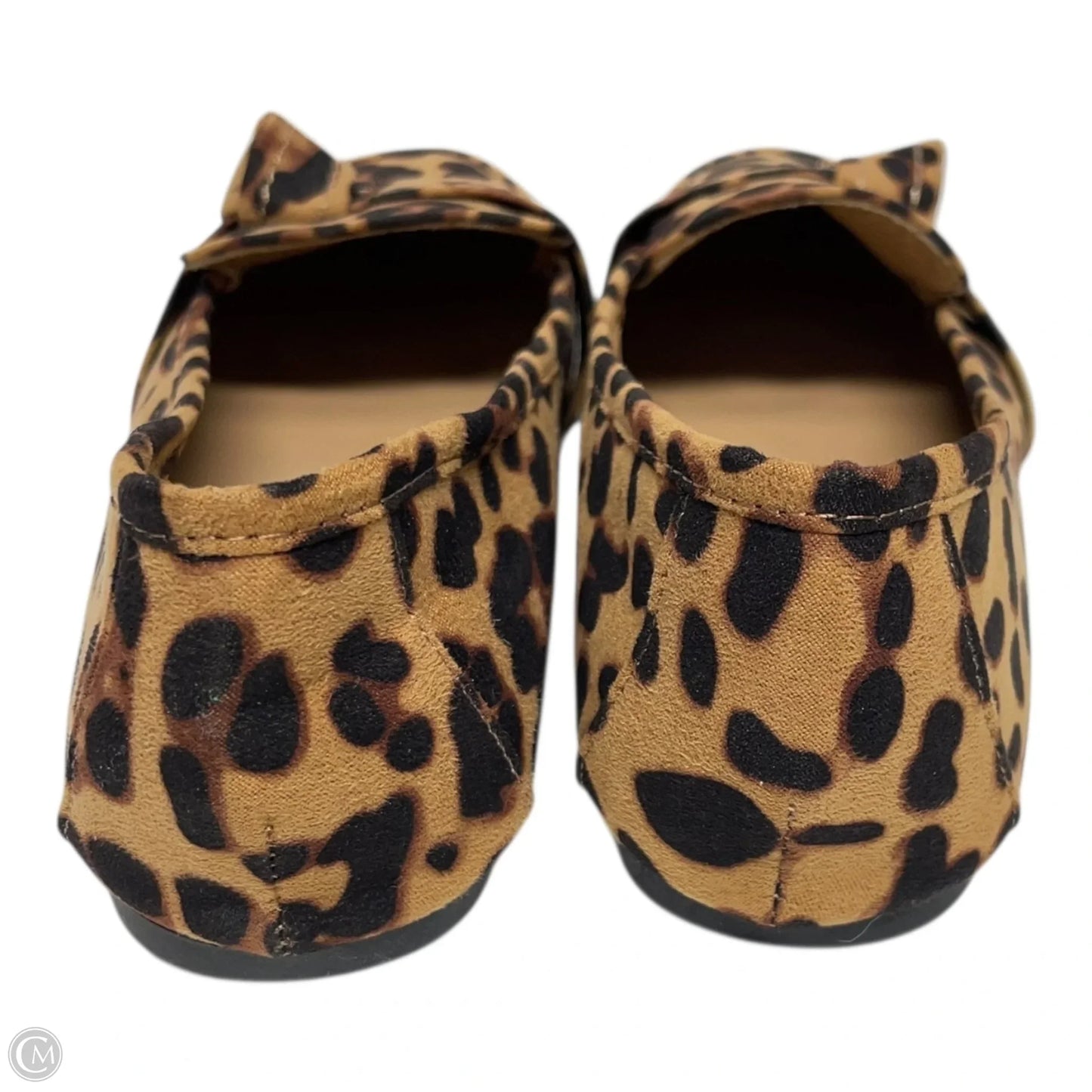 Shoes Flats By Clothes Mentor In Animal Print, Size: 7.5
