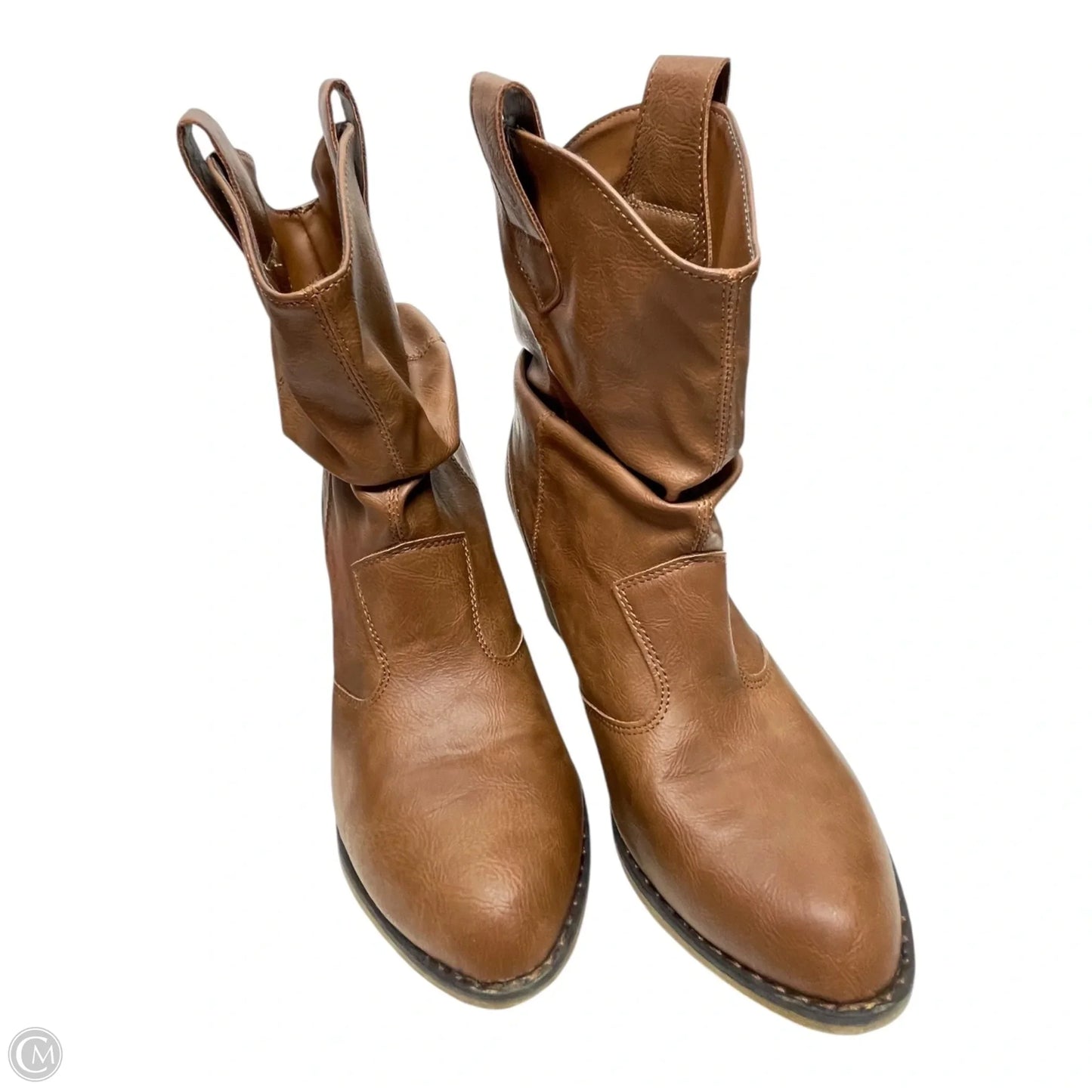 Boots Western By CHARLES ALBERT In Brown, Size: 8