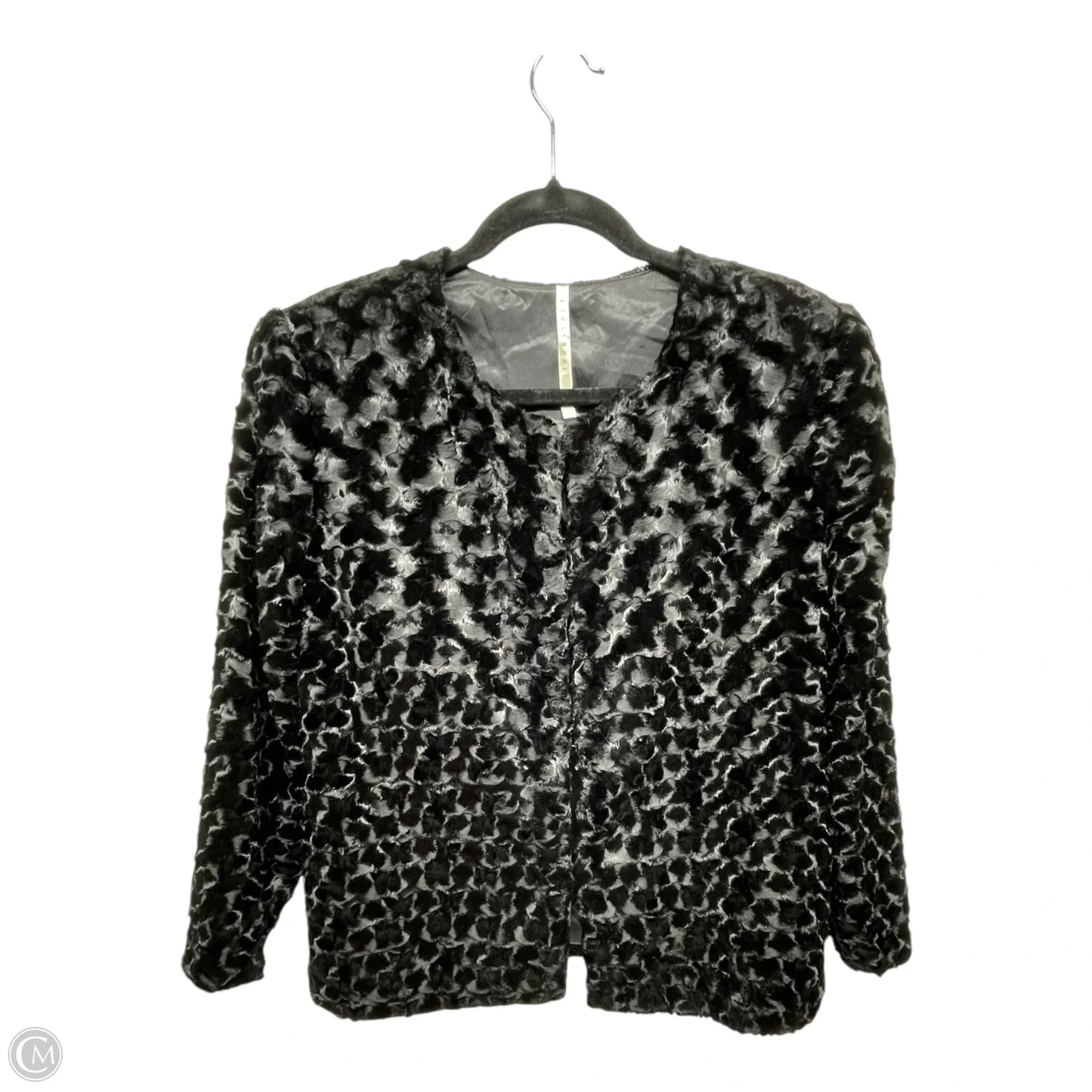 Jacket Faux Fur & Sherpa By truth and pride In Black, Size: L