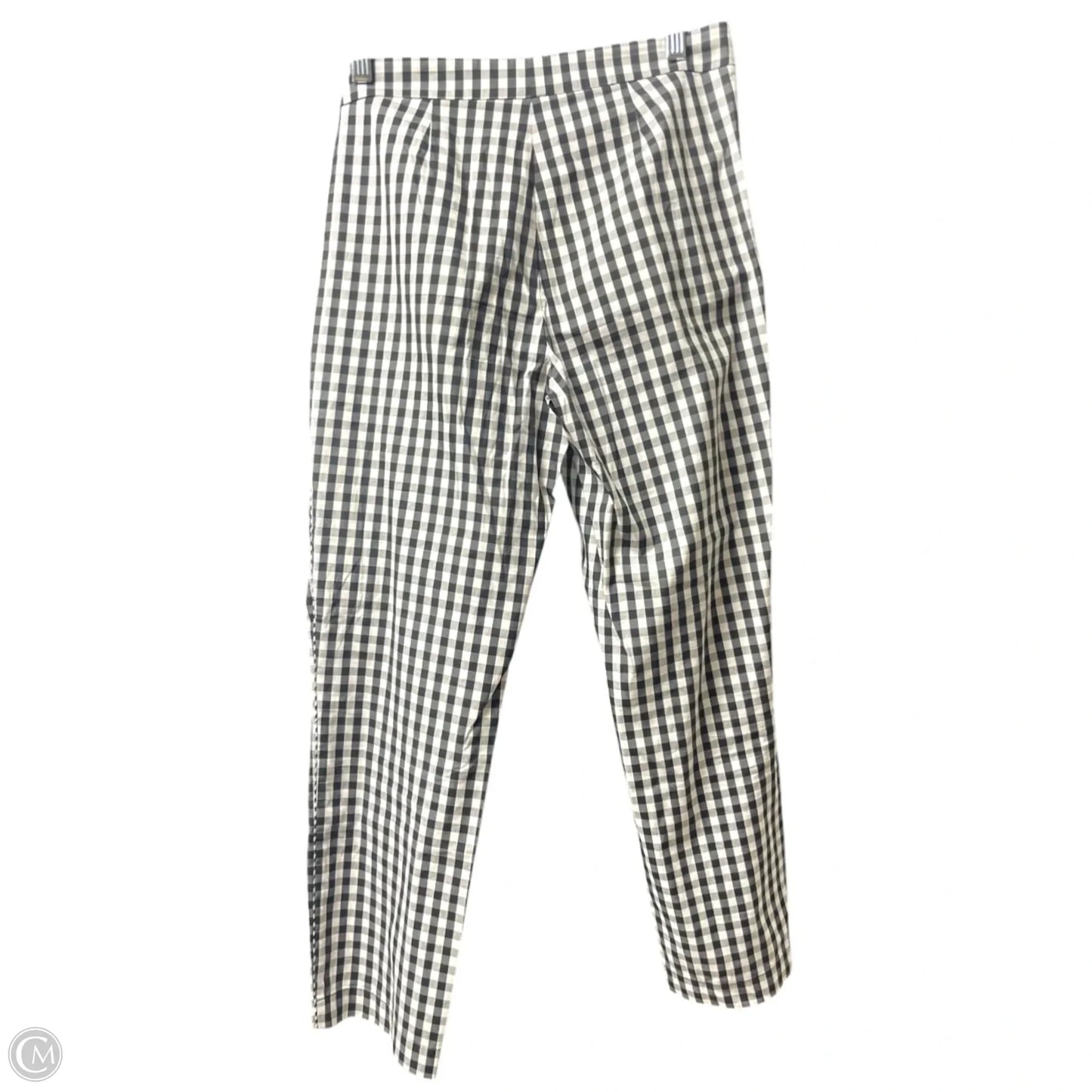Pants Designer By Lafayette 148 In Plaid Pattern, Size: 8