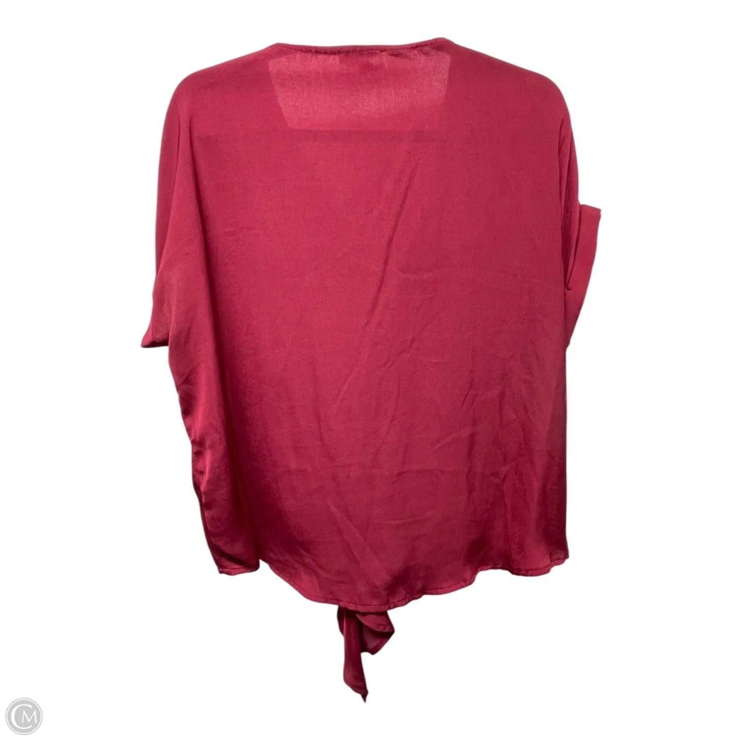 Top Short Sleeve By Entro In Maroon, Size: S