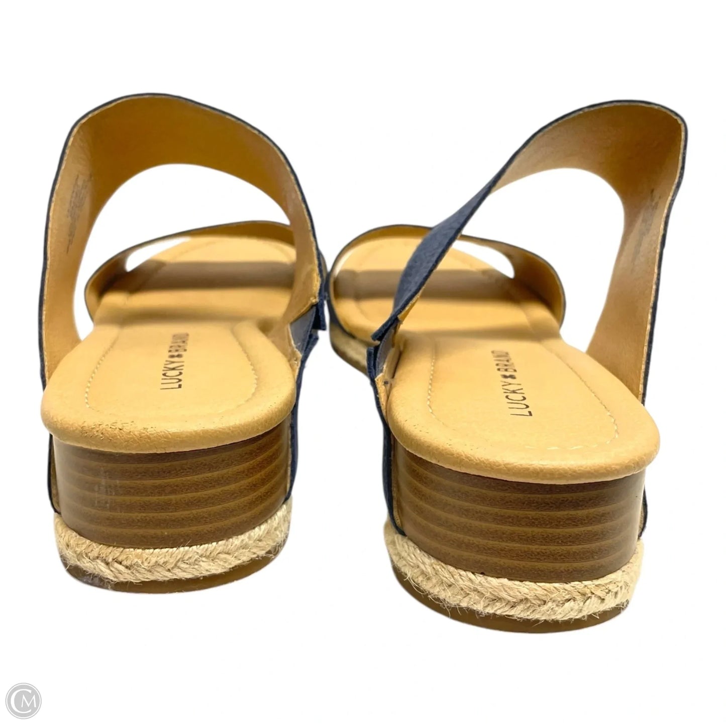 Sandals Flats By Lucky Brand In Navy, Size: 9