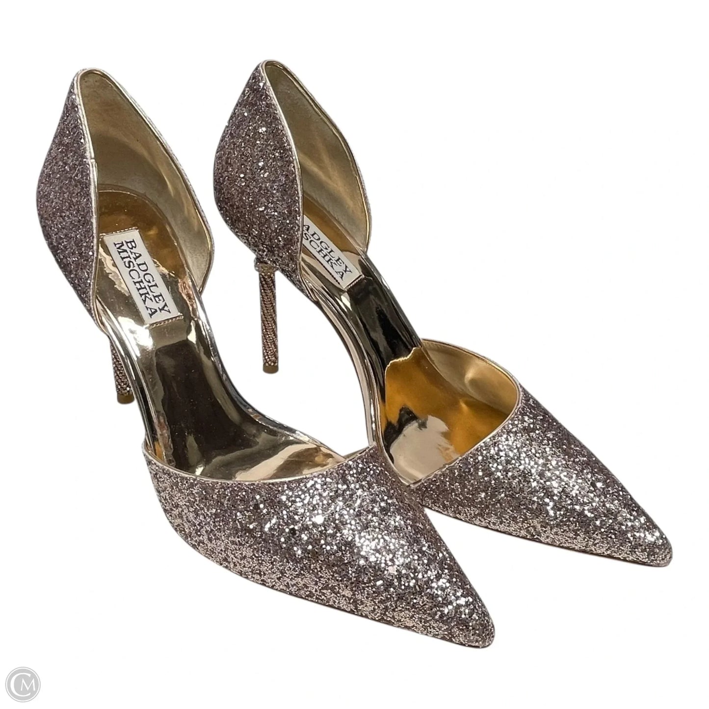 Shoes Heels Stiletto By Badgley Mischka In Rose Gold, Size: 7.5