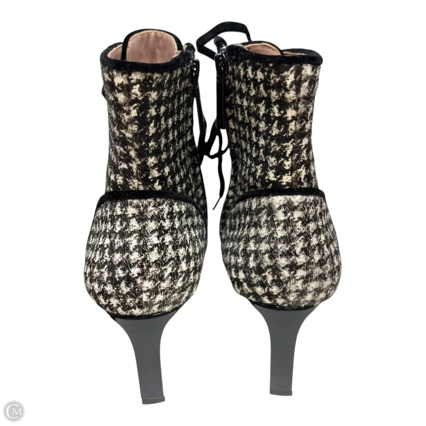 Boots Ankle Heels By A.D. AND DAUGHTERS In Black & Cream, Size: 7