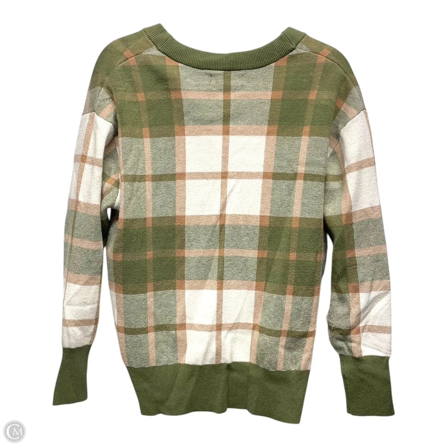 Sweater Cardigan By Rachel Zoe In Brown & Green, Size: M