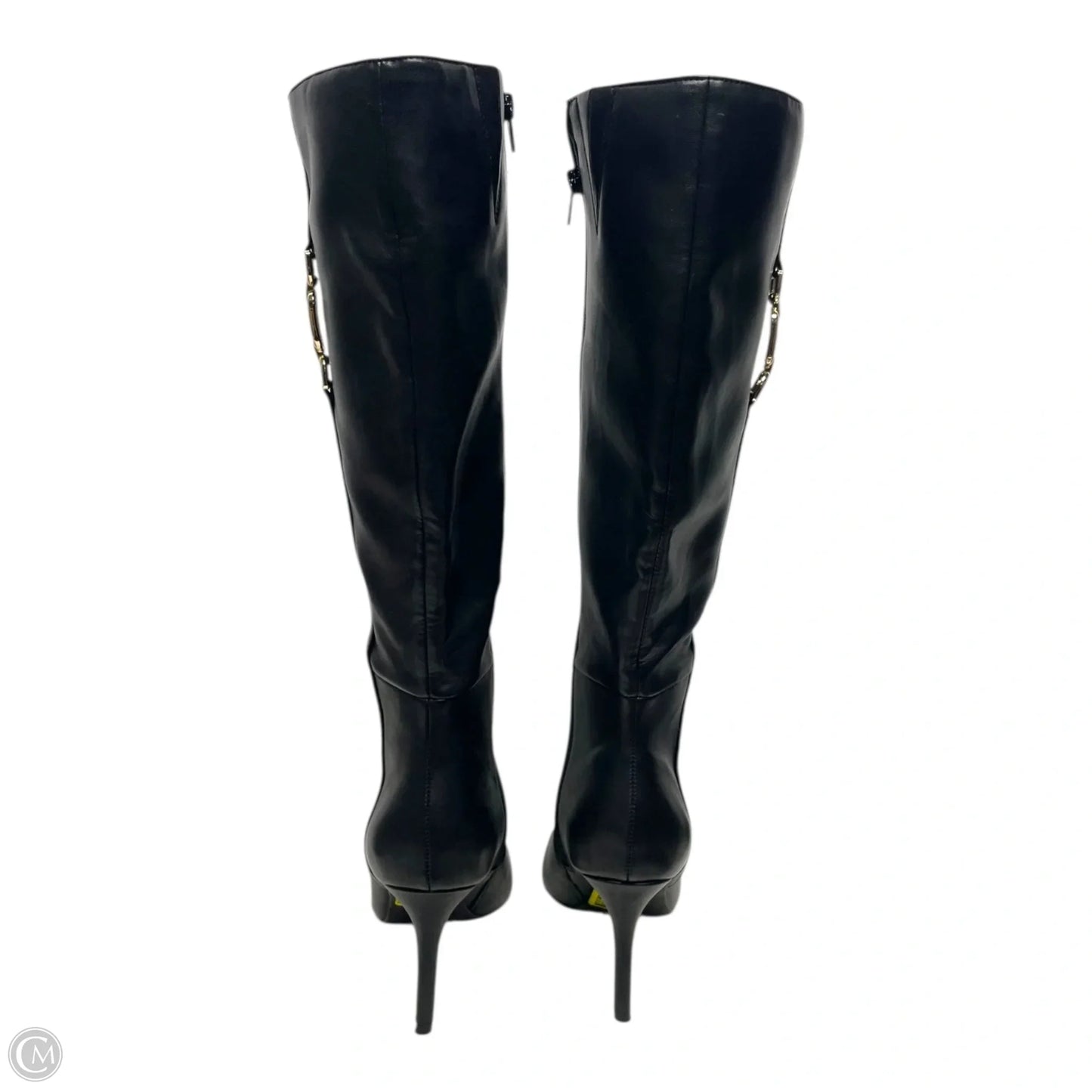 Boots Mid-calf Heels By Bcbgeneration In Black, Size: 8
