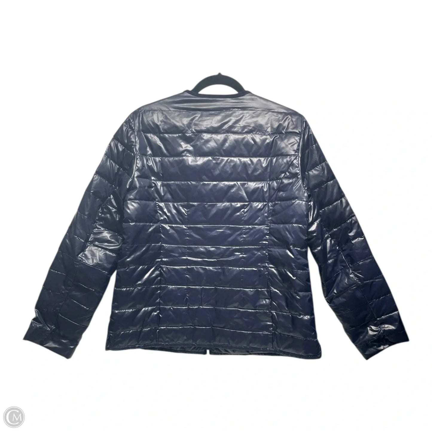 Jacket Puffer & Quilted By Talbots In Navy, Size: M