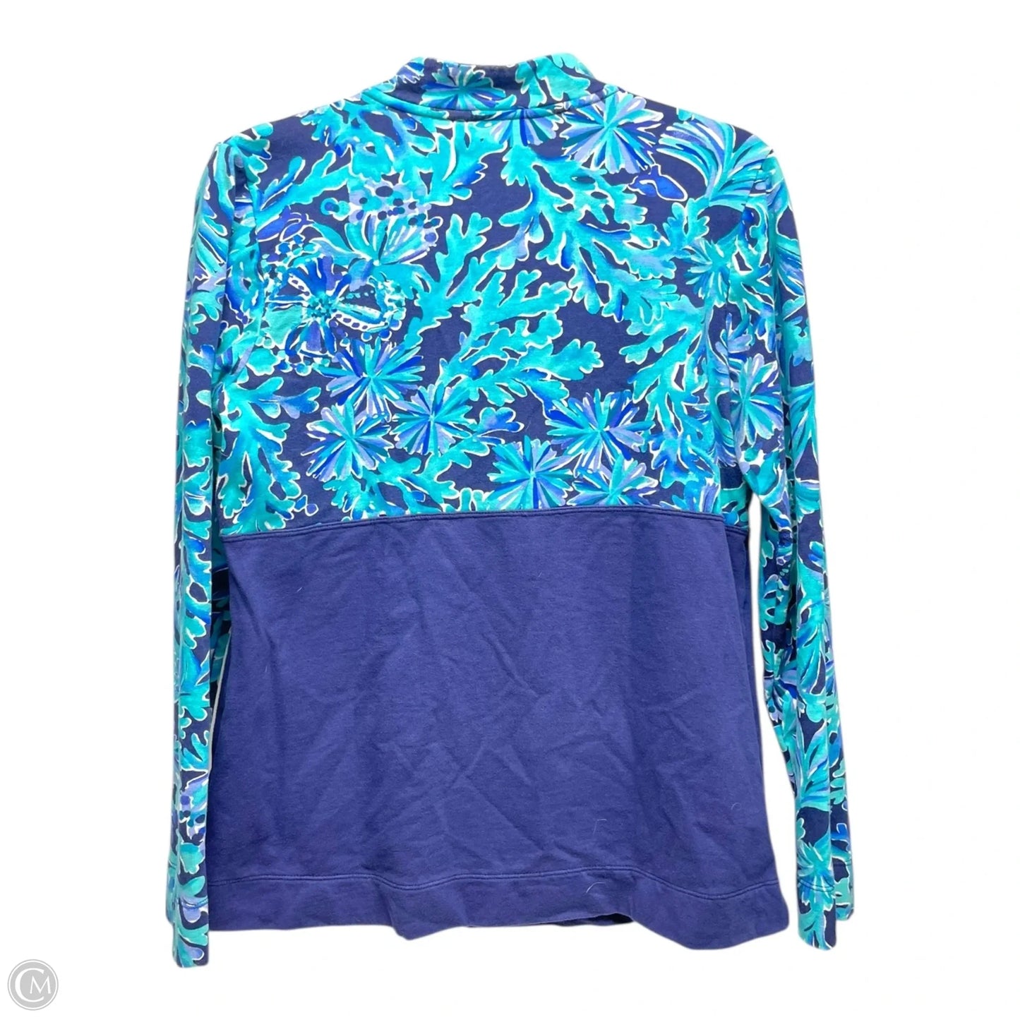Sweatshirt Designer By Lilly Pulitzer In Blue & Green, Size: M