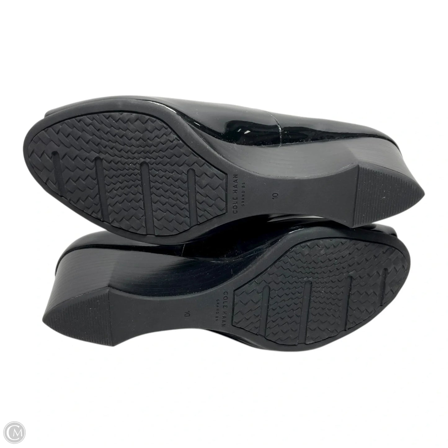 Sandals Heels Wedge By Cole-haan In Black, Size: 10