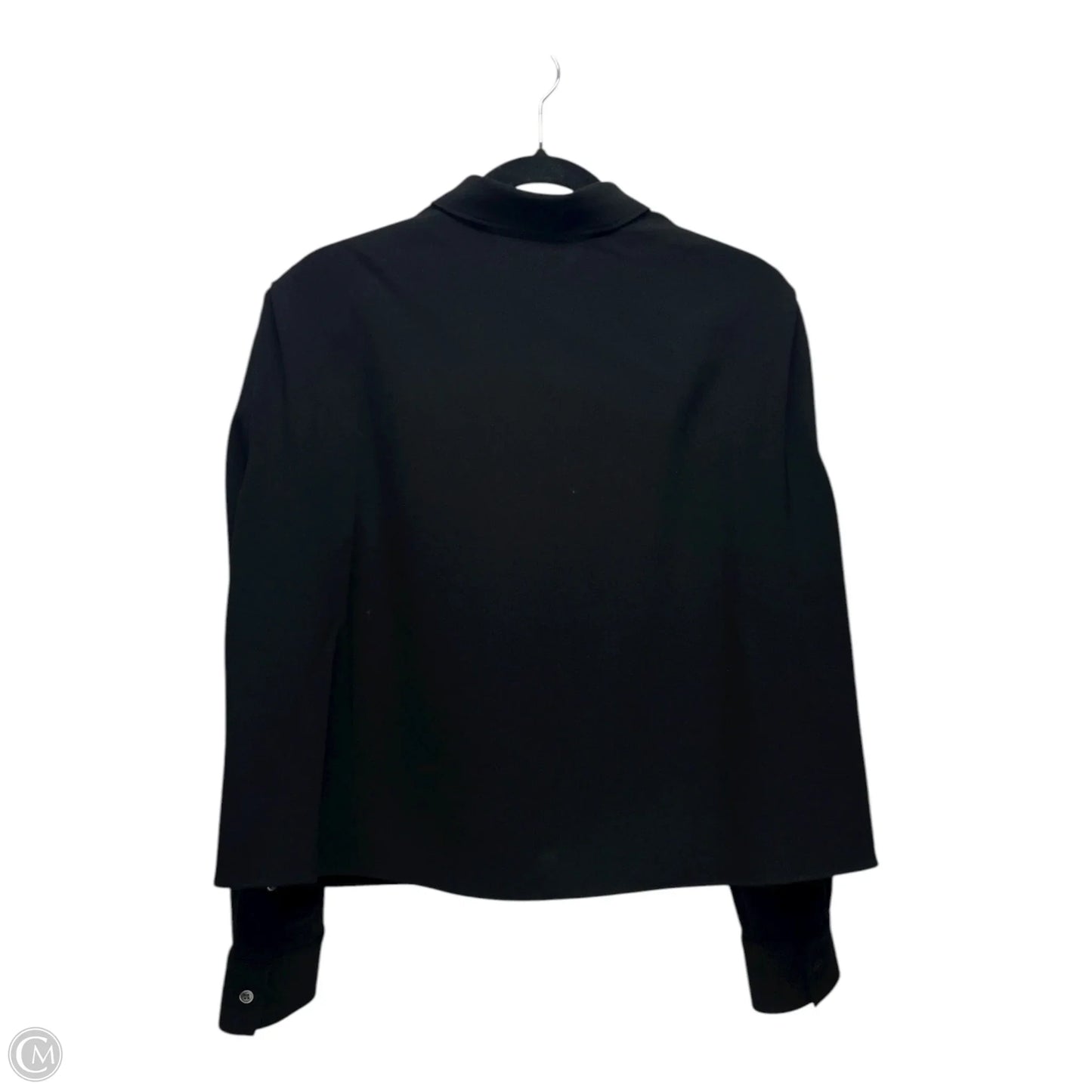 Top Long Sleeve By Theory In Black, Size: M
