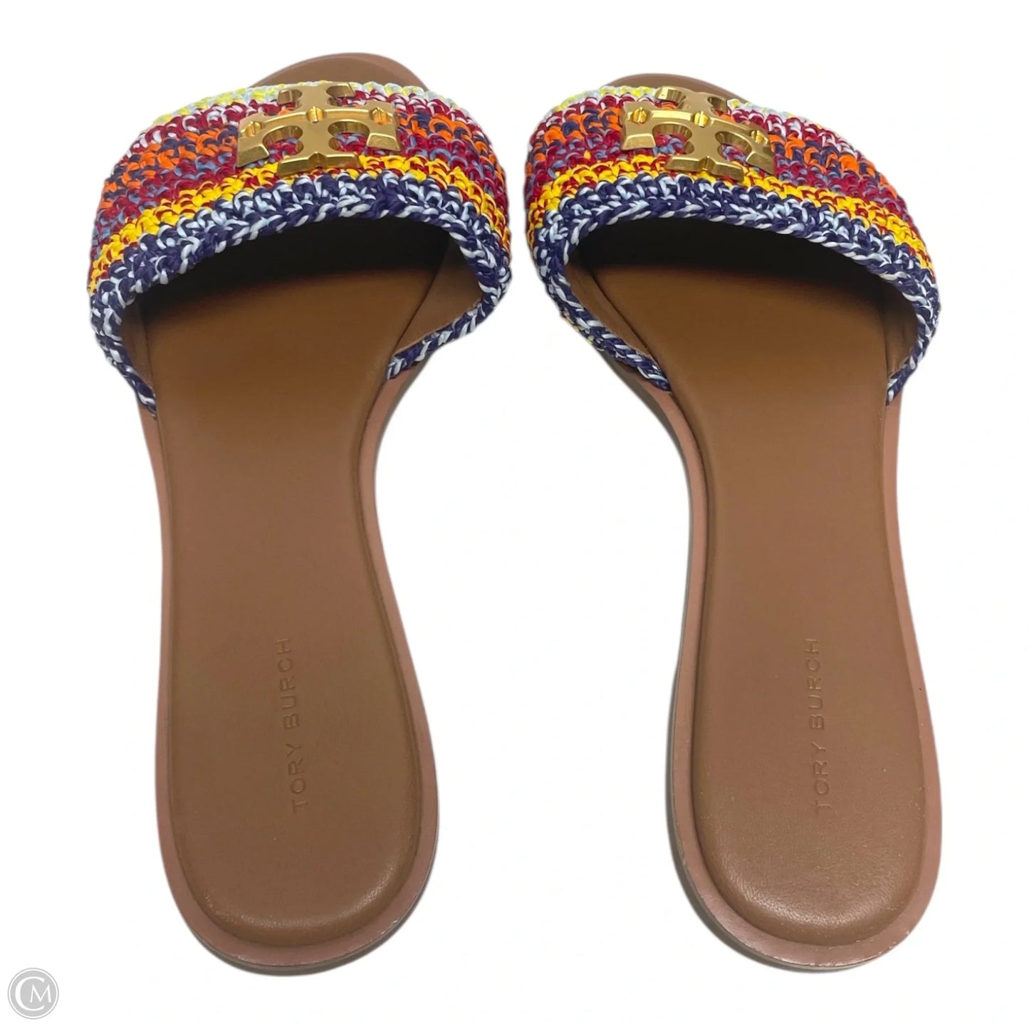 Sandals Designer By Tory Burch In Rainbow Print, Size: 10.5