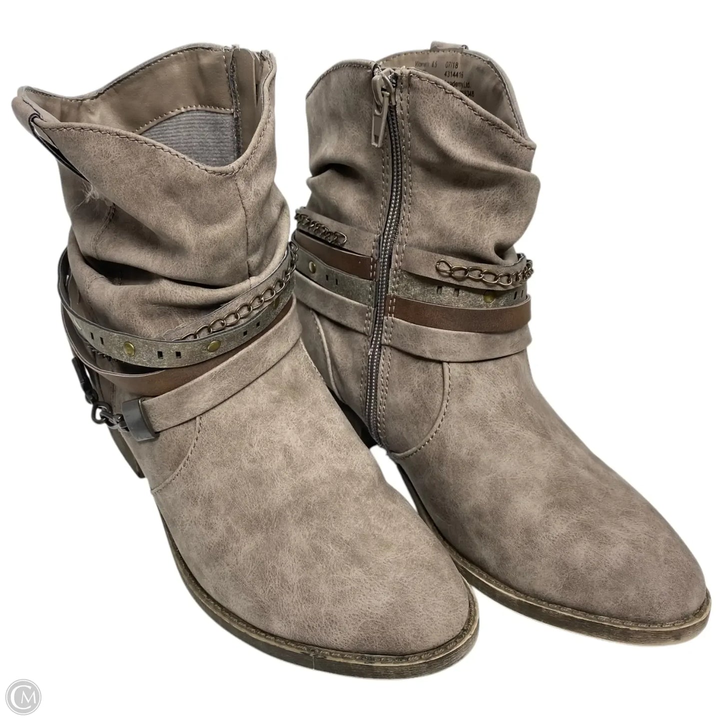 Boots Western By Clothes Mentor In Brown, Size: 8.5
