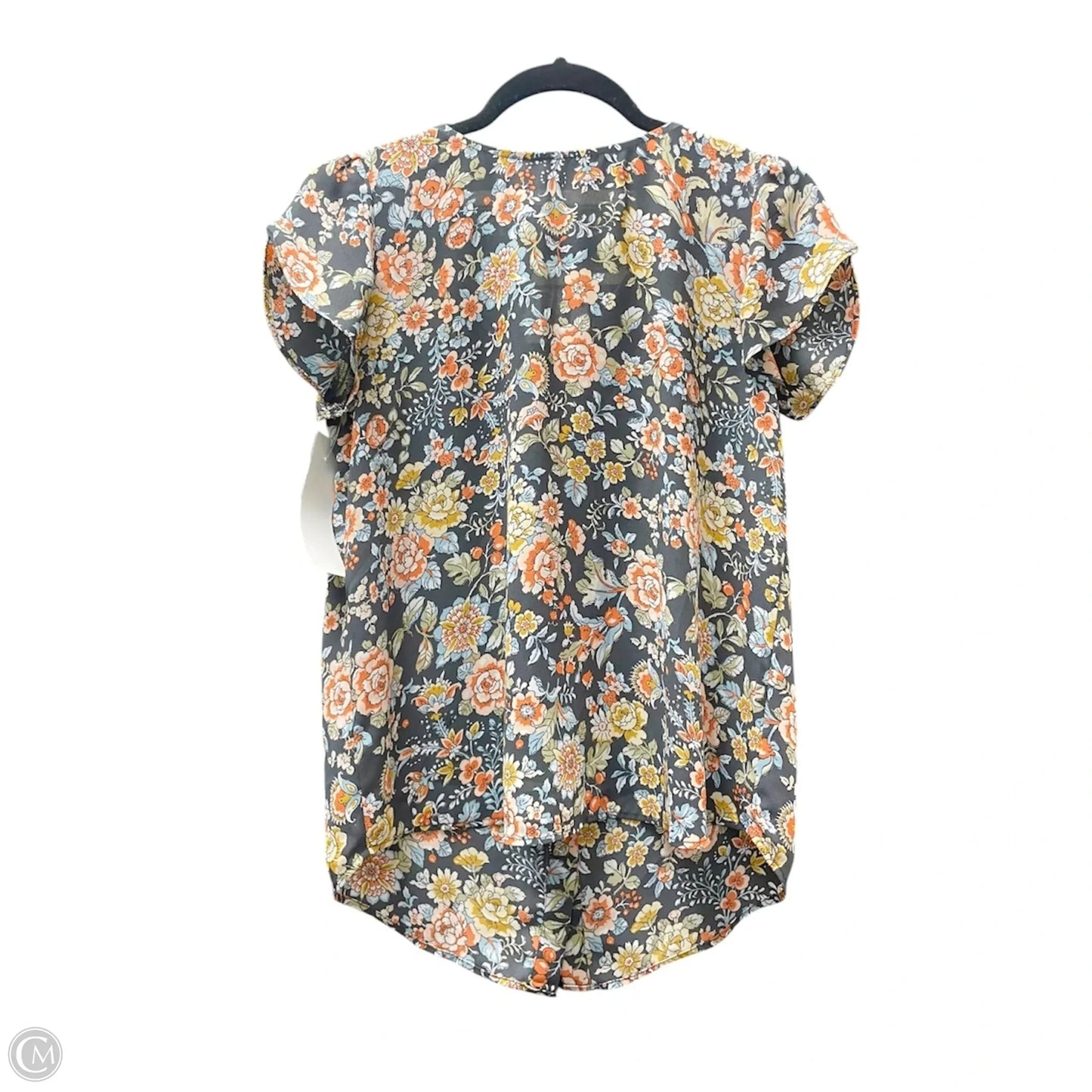 Top Short Sleeve By Loft In Floral Print, Size: Sp