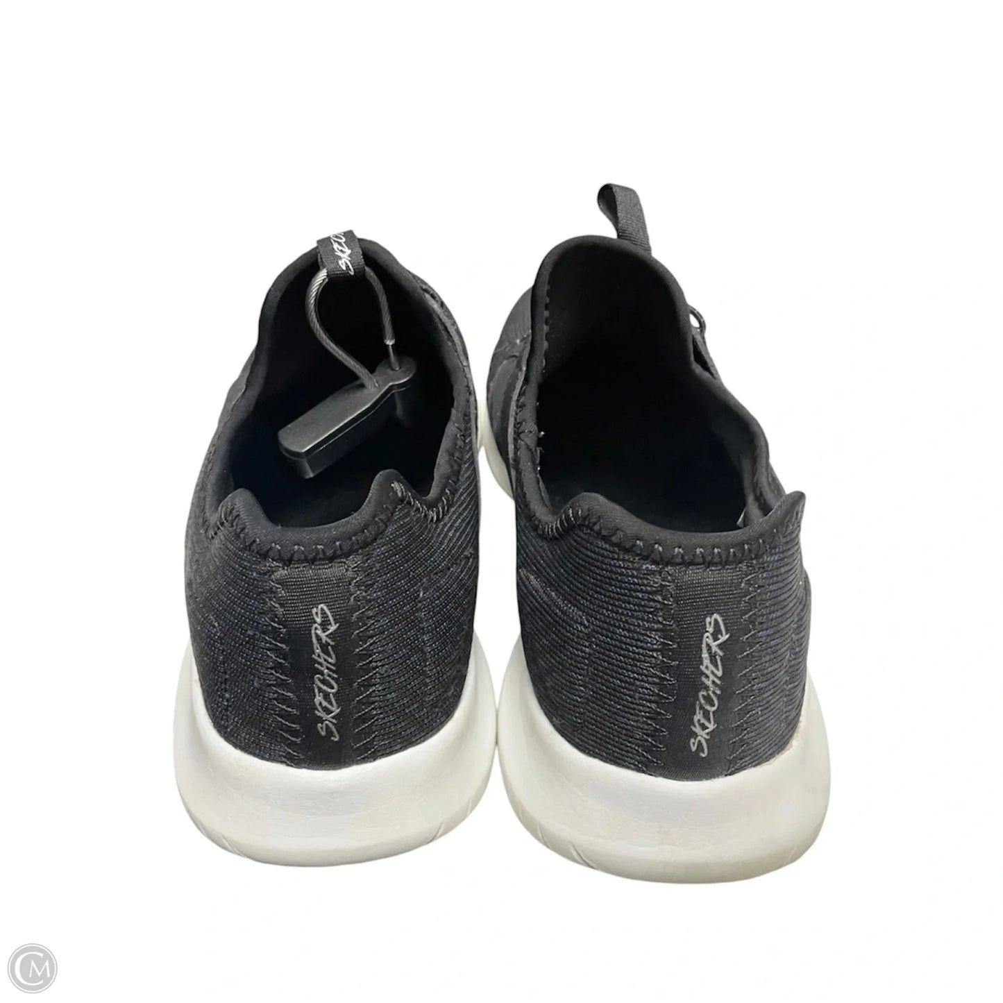 Shoes Athletic By Skechers In Black & White, Size: 8.5