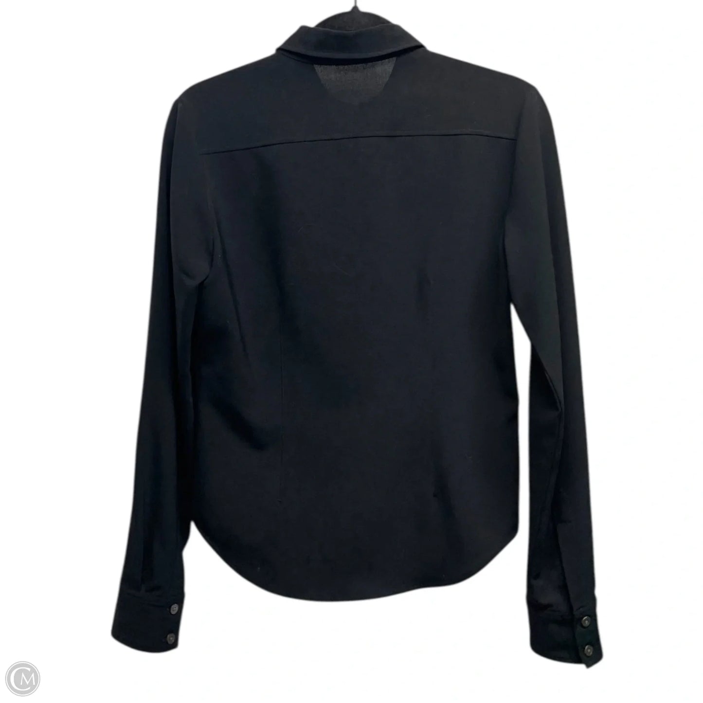 Top Long Sleeve By Theory In Black, Size: M