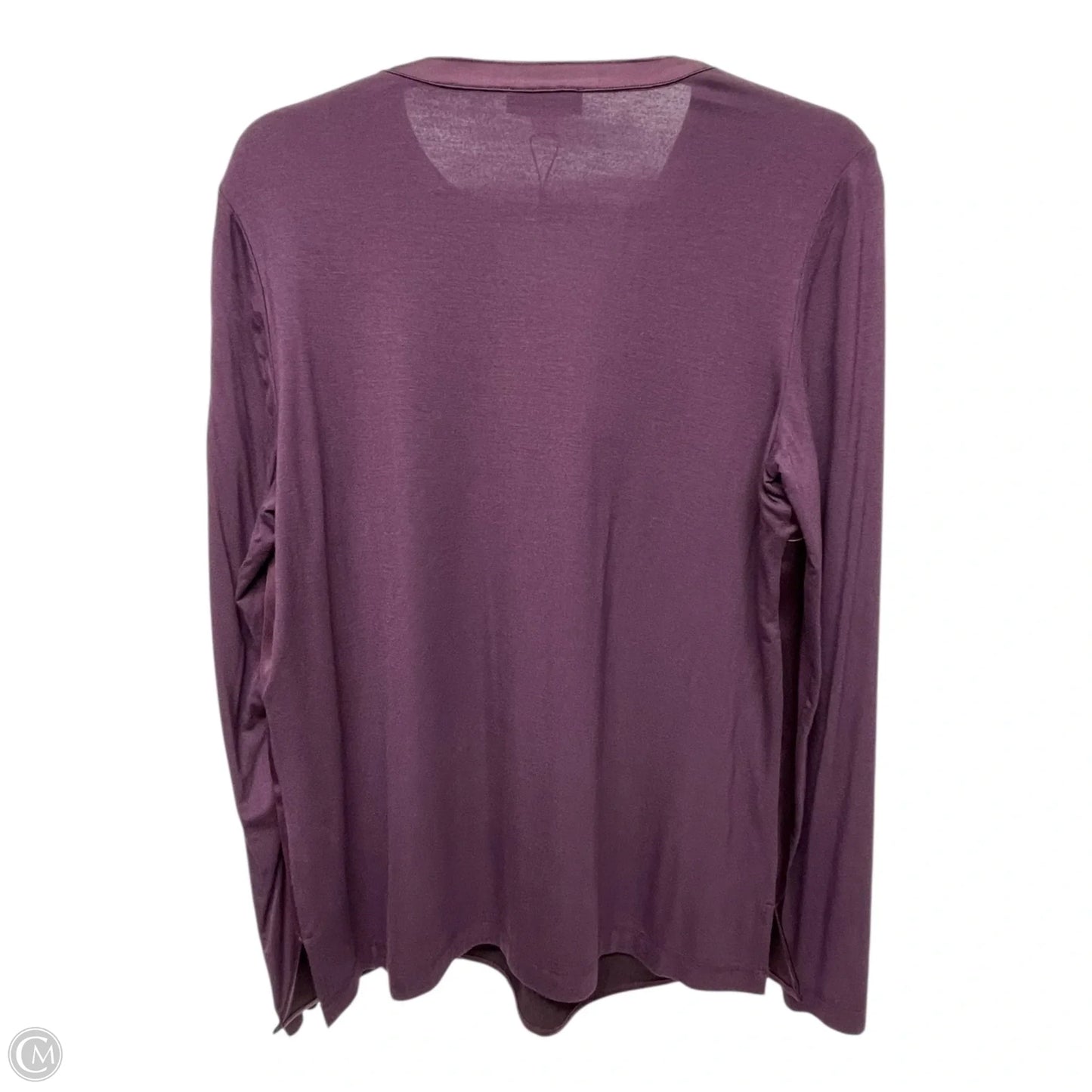 Top Long Sleeve By Calvin Klein In Purple, Size: M