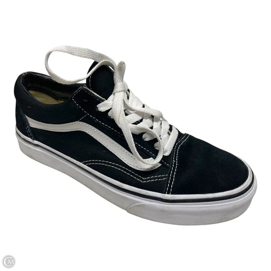 Shoes Sneakers By Vans In Black & White, Size: 8