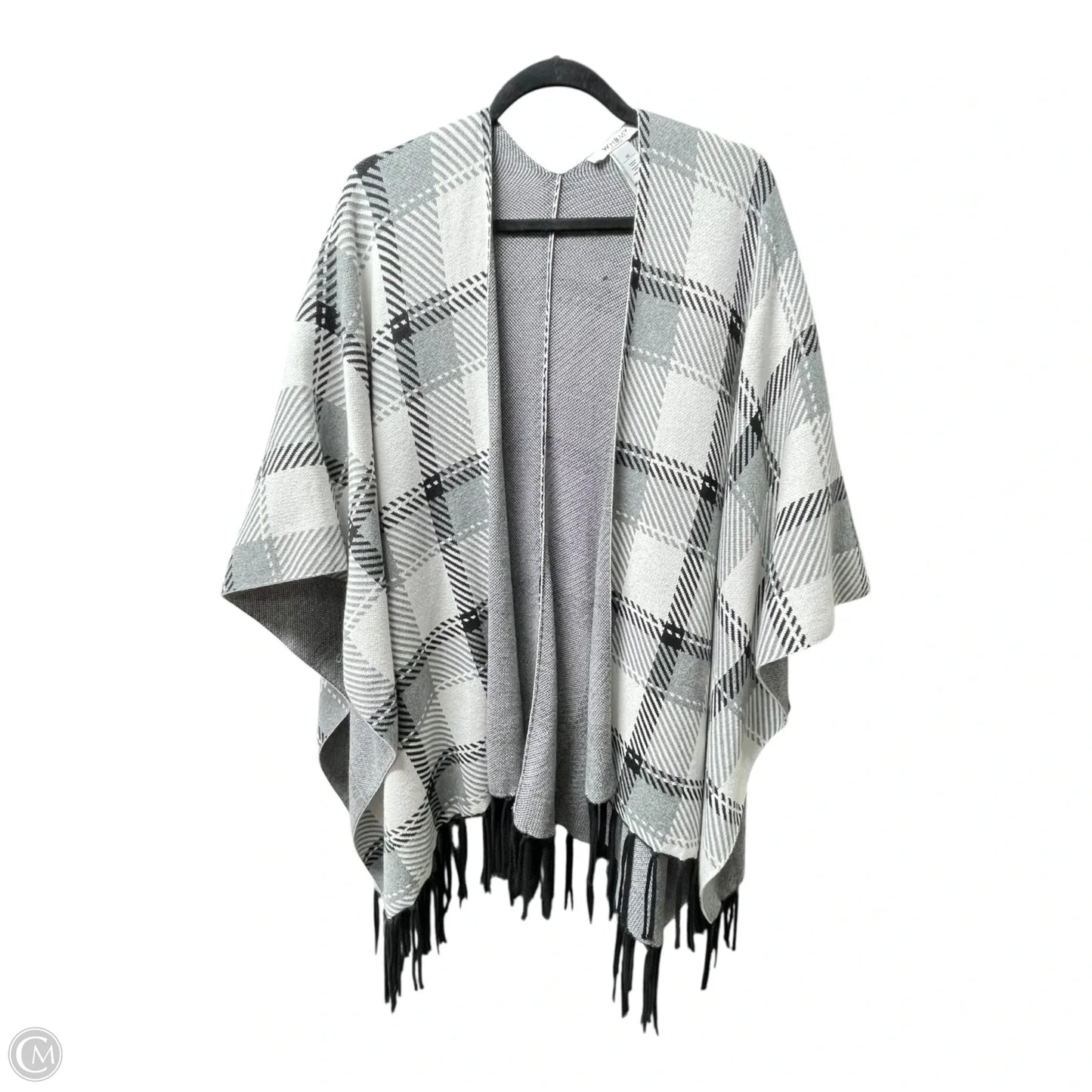 Poncho By White House Black Market In Black & White, Size: M