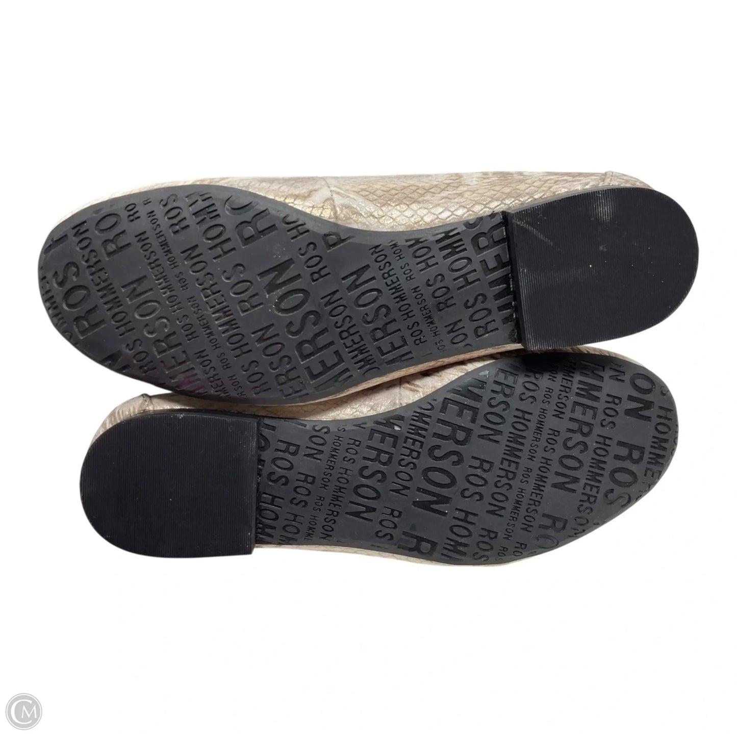 Shoes Flats By ROS HOMMERSON In Snakeskin Print, Size: 7