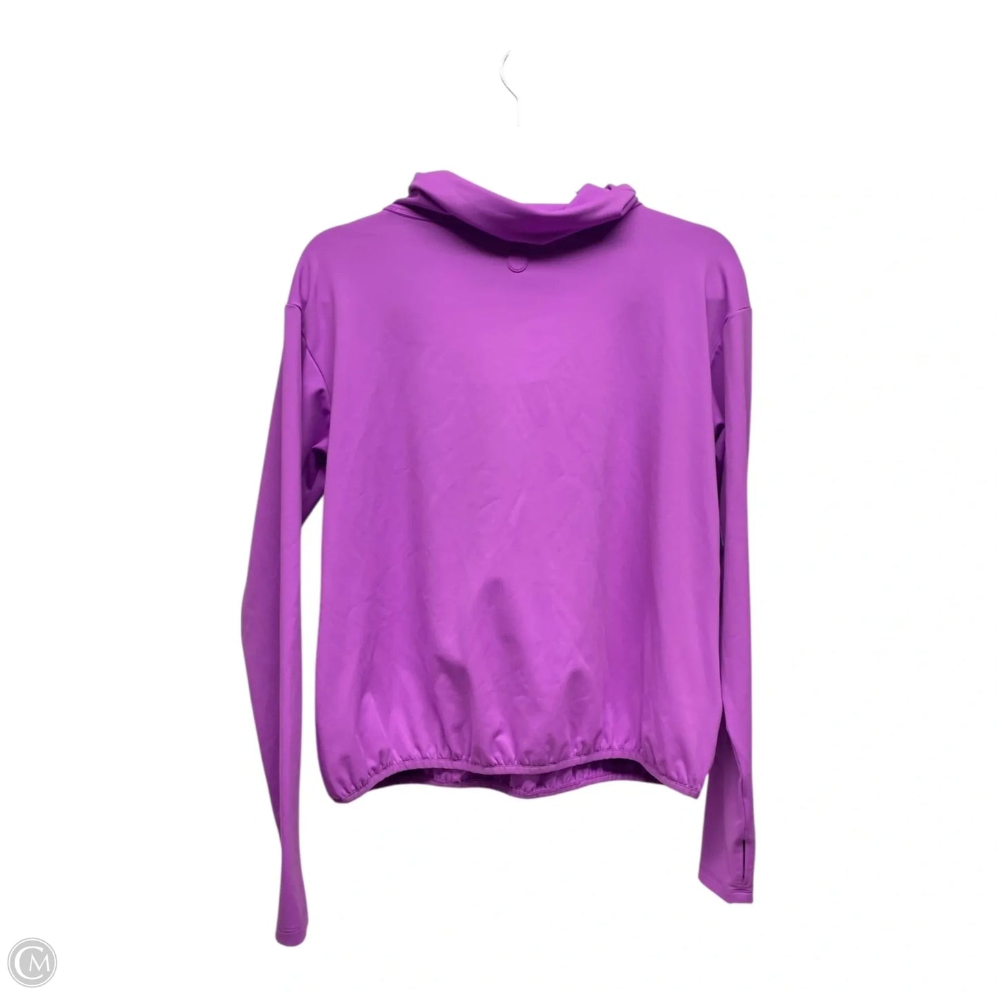 Athletic Top Long Sleeve Collar By Talbots In Purple, Size: S