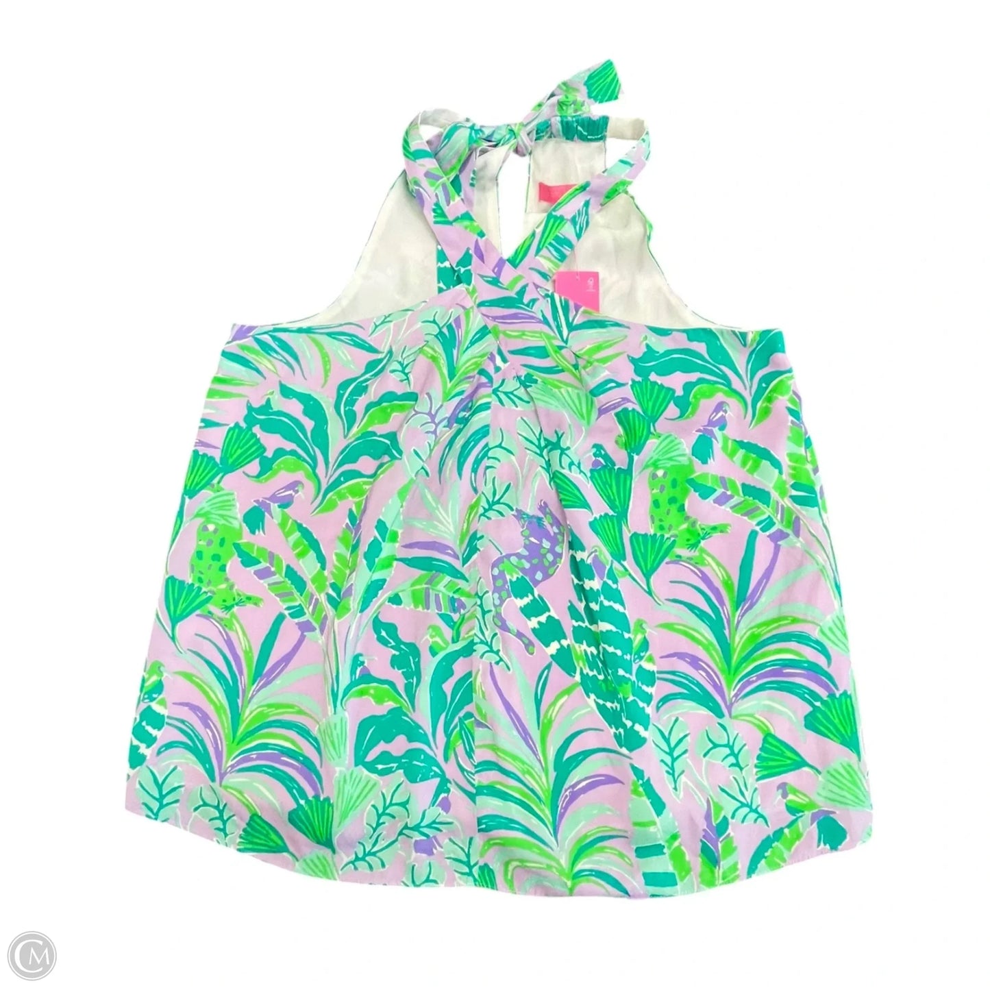 Blouse Sleeveless By Lilly Pulitzer In Tropical Print, Size: S