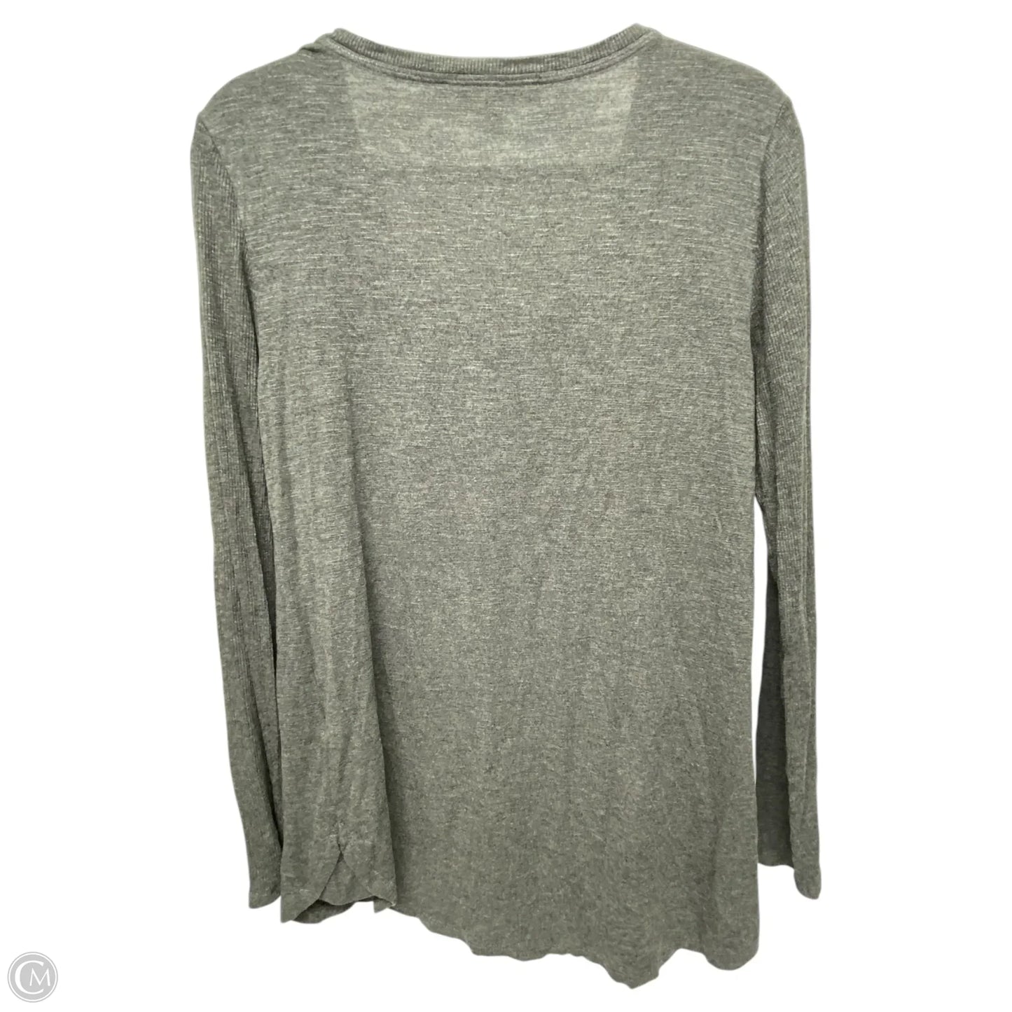 Top Long Sleeve Basic By White House Black Market In Grey, Size: S