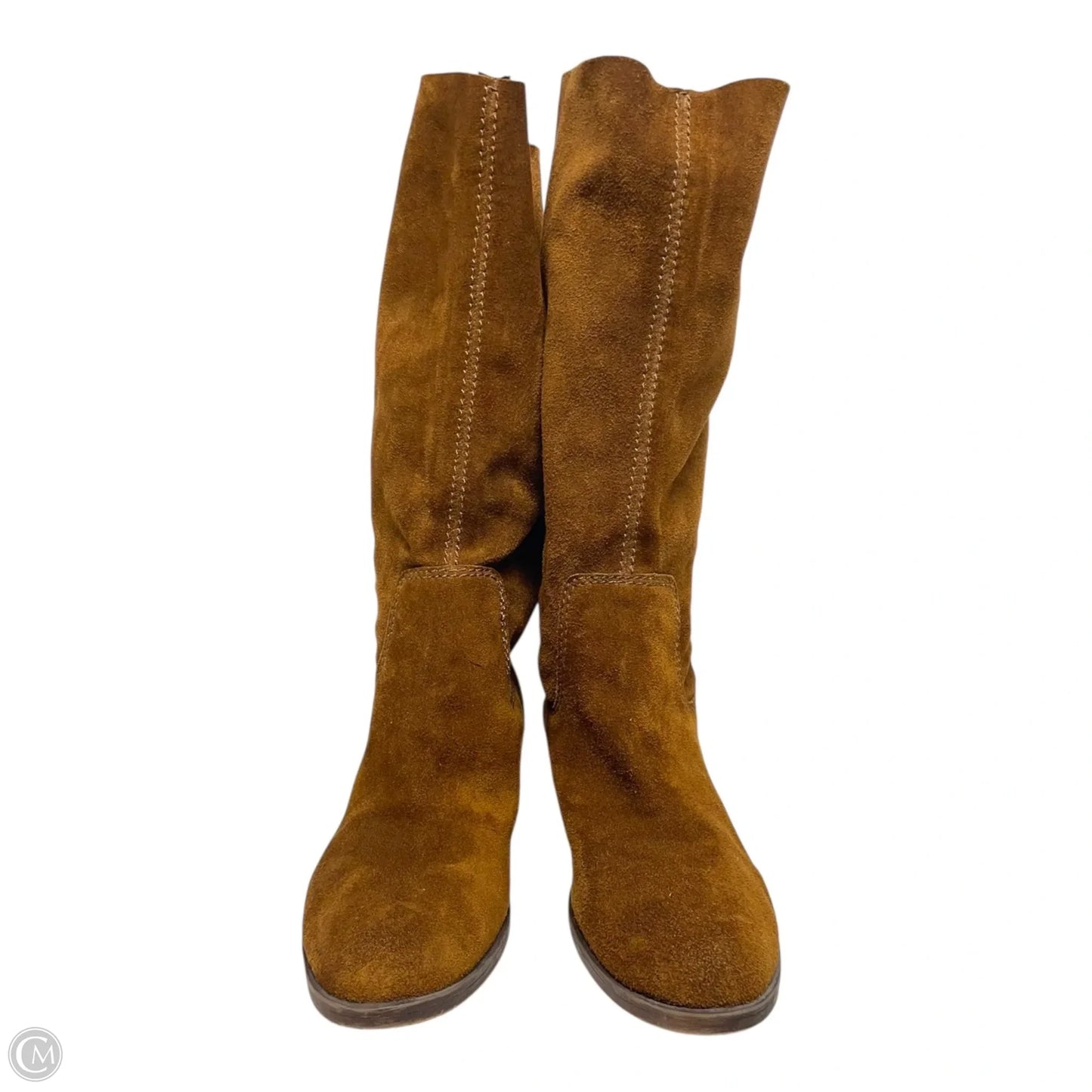 Boots Mid-calf Flats By Nine West In Brown, Size: 7.5