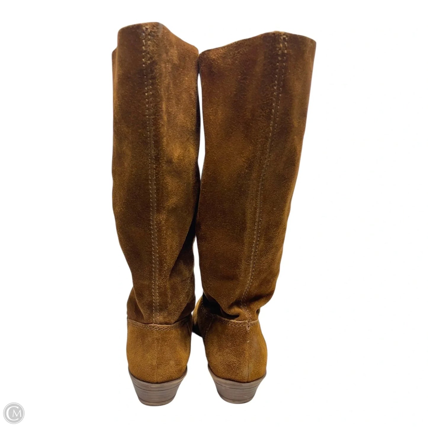 Boots Mid-calf Flats By Nine West In Brown, Size: 7.5